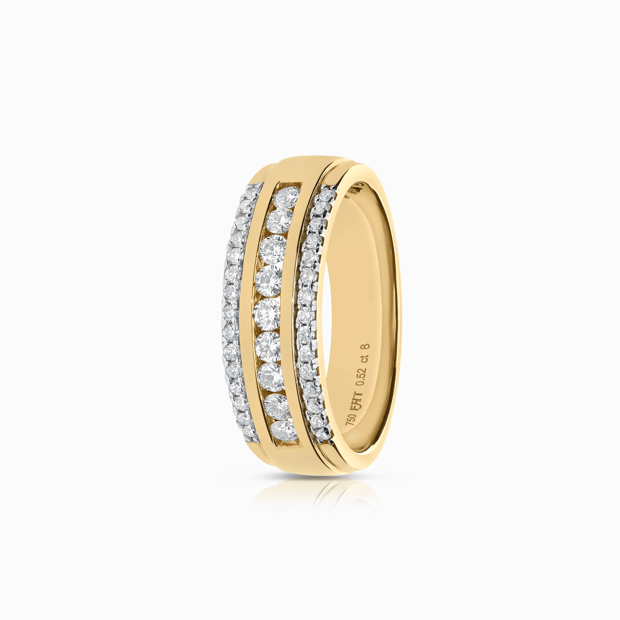 Diamantring 0,52ct 18K guld