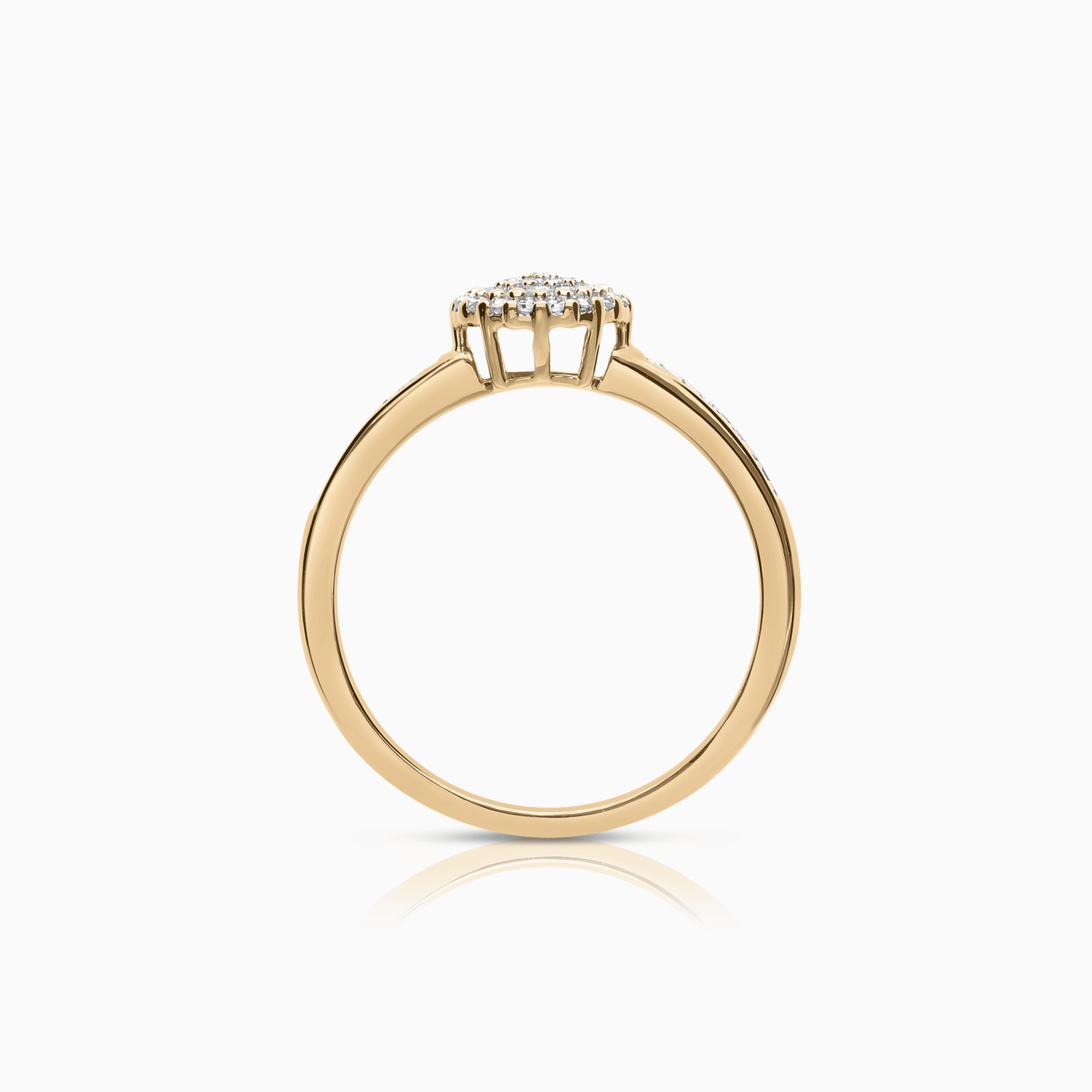 Diamond ring 0.16ct 18K gold