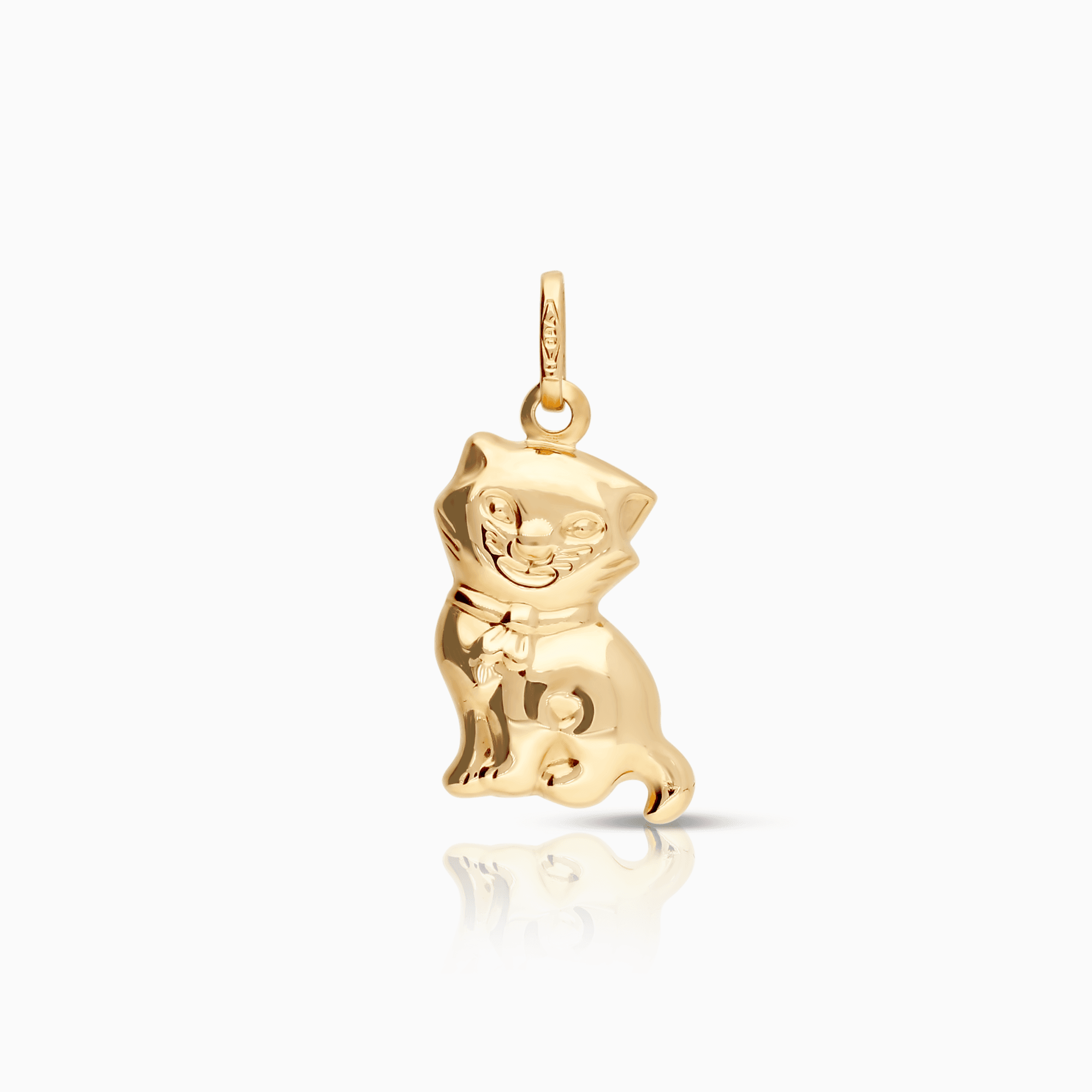 Hängsmycke katt 0,84g 18K guld