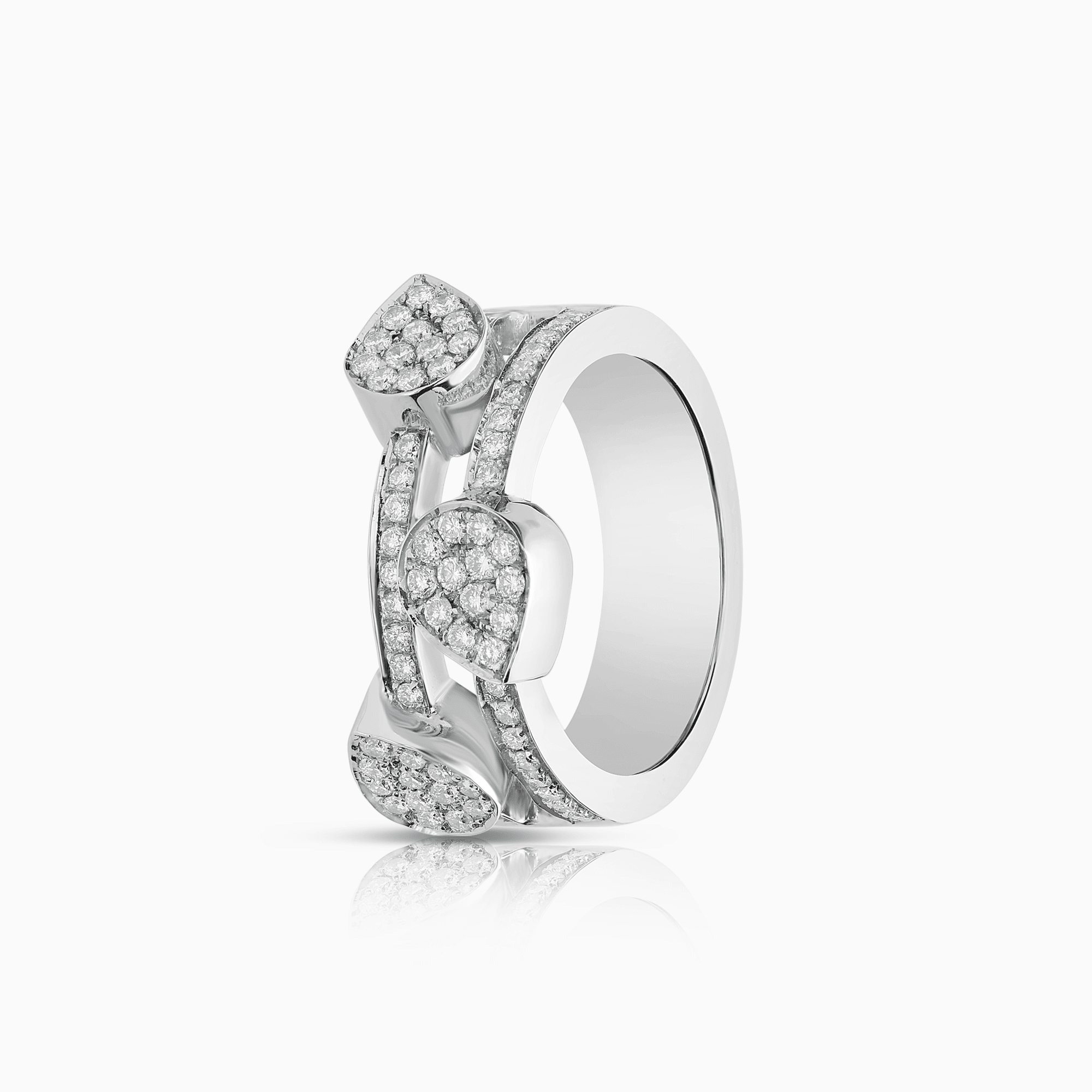Diamantring 0,67ct 18K vitguld
