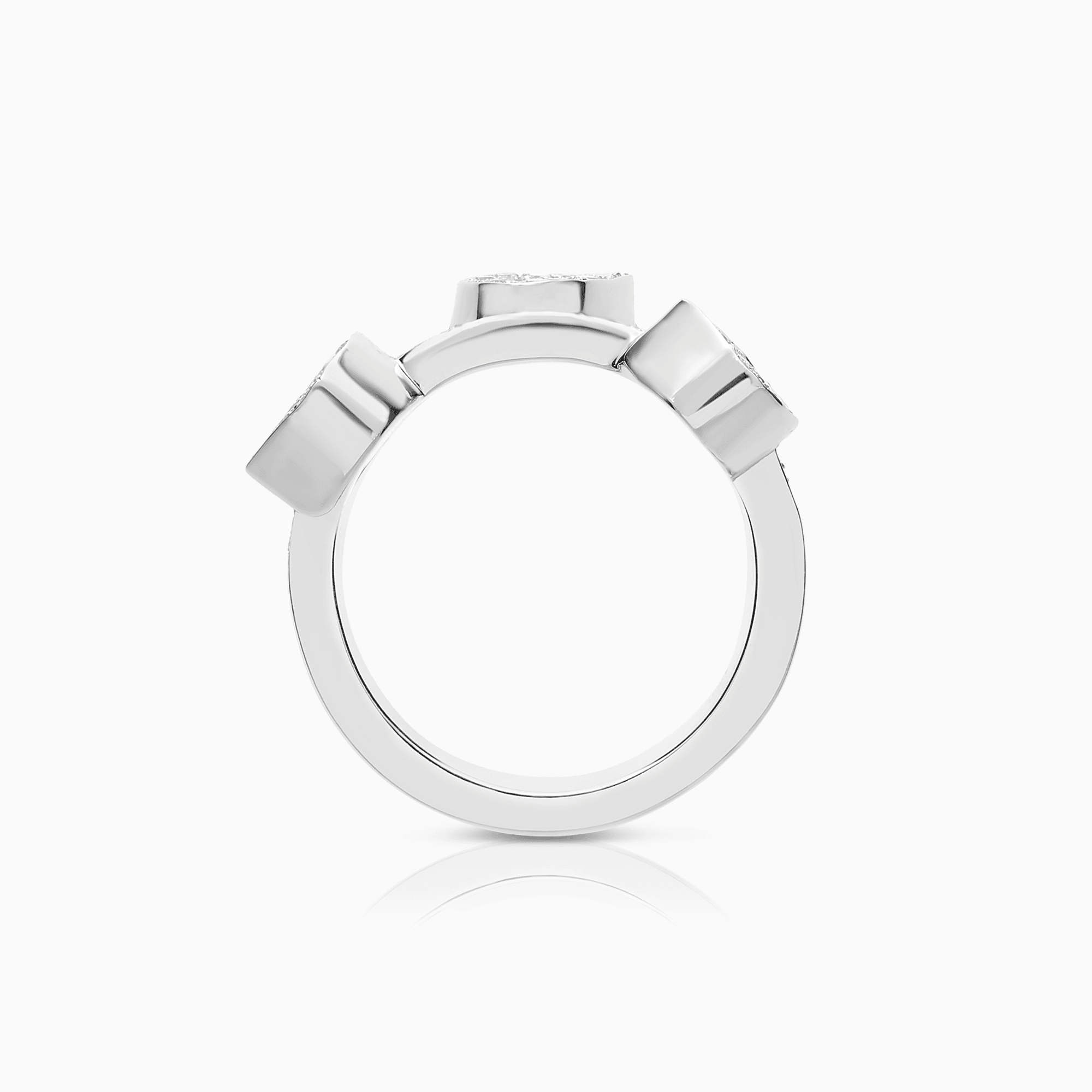 Diamantring 0,67ct 18K vitguld