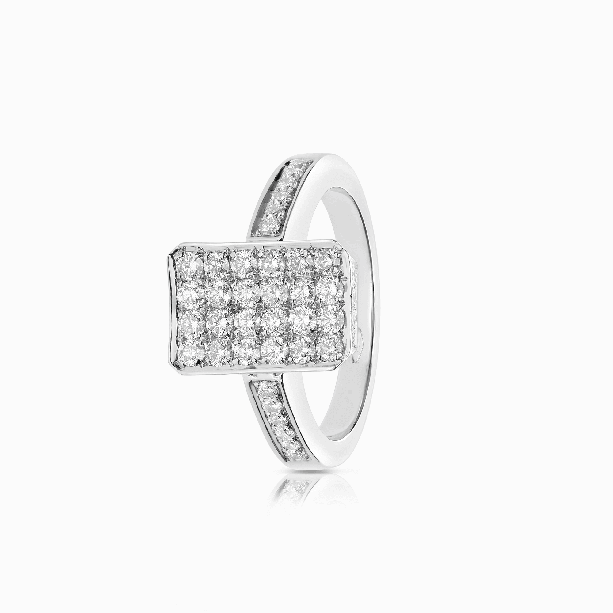 Diamantring 1,12ct 18K vitguld