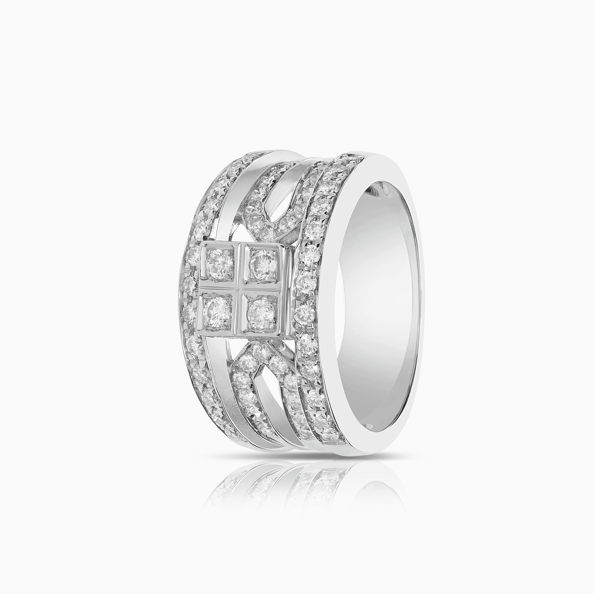 Diamantring 0,75ct 18K vitguld