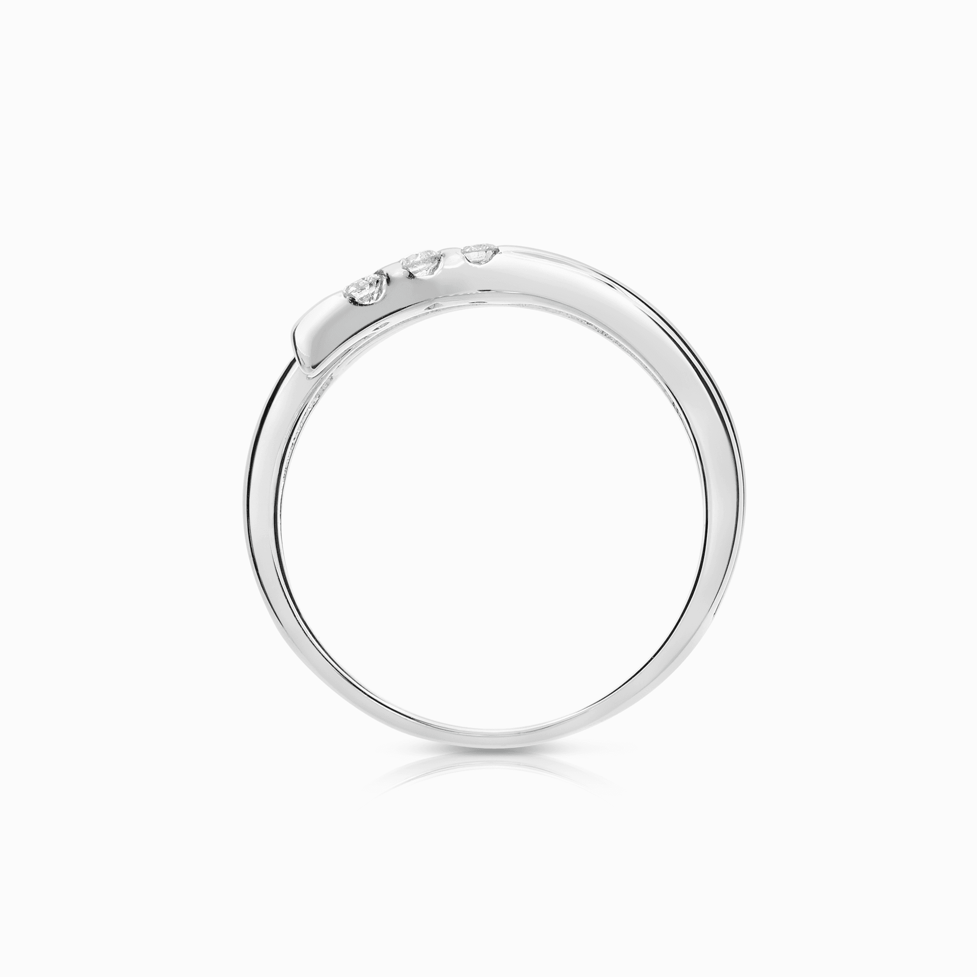 Diamantring 0,10ct 18K vitguld