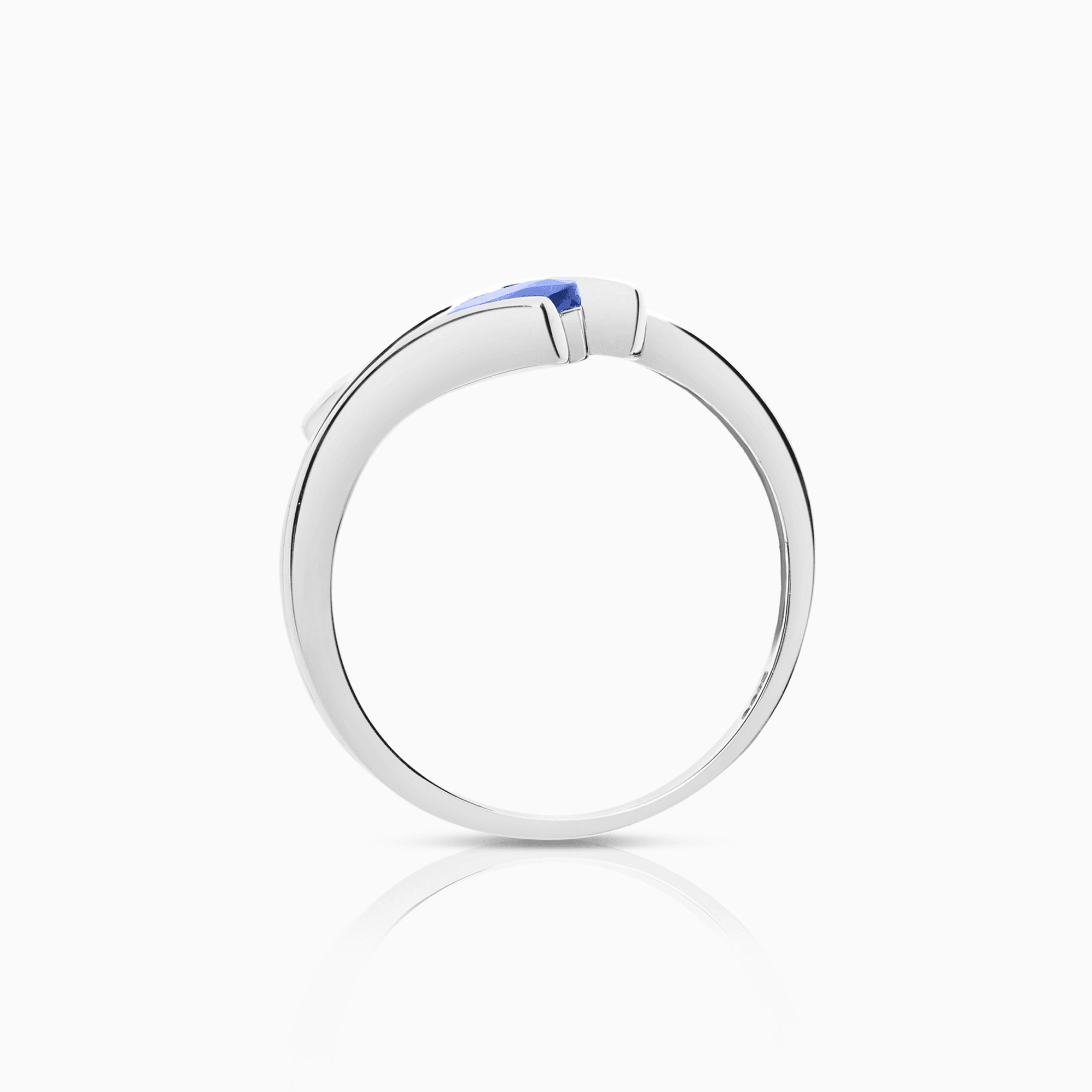 Ädelstensring 0,40ct 18K vitguld