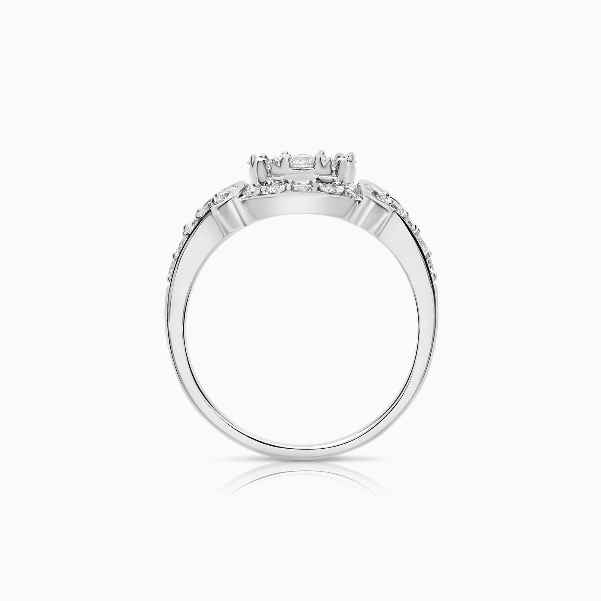 Diamantring 1,00ct 18K vitguld