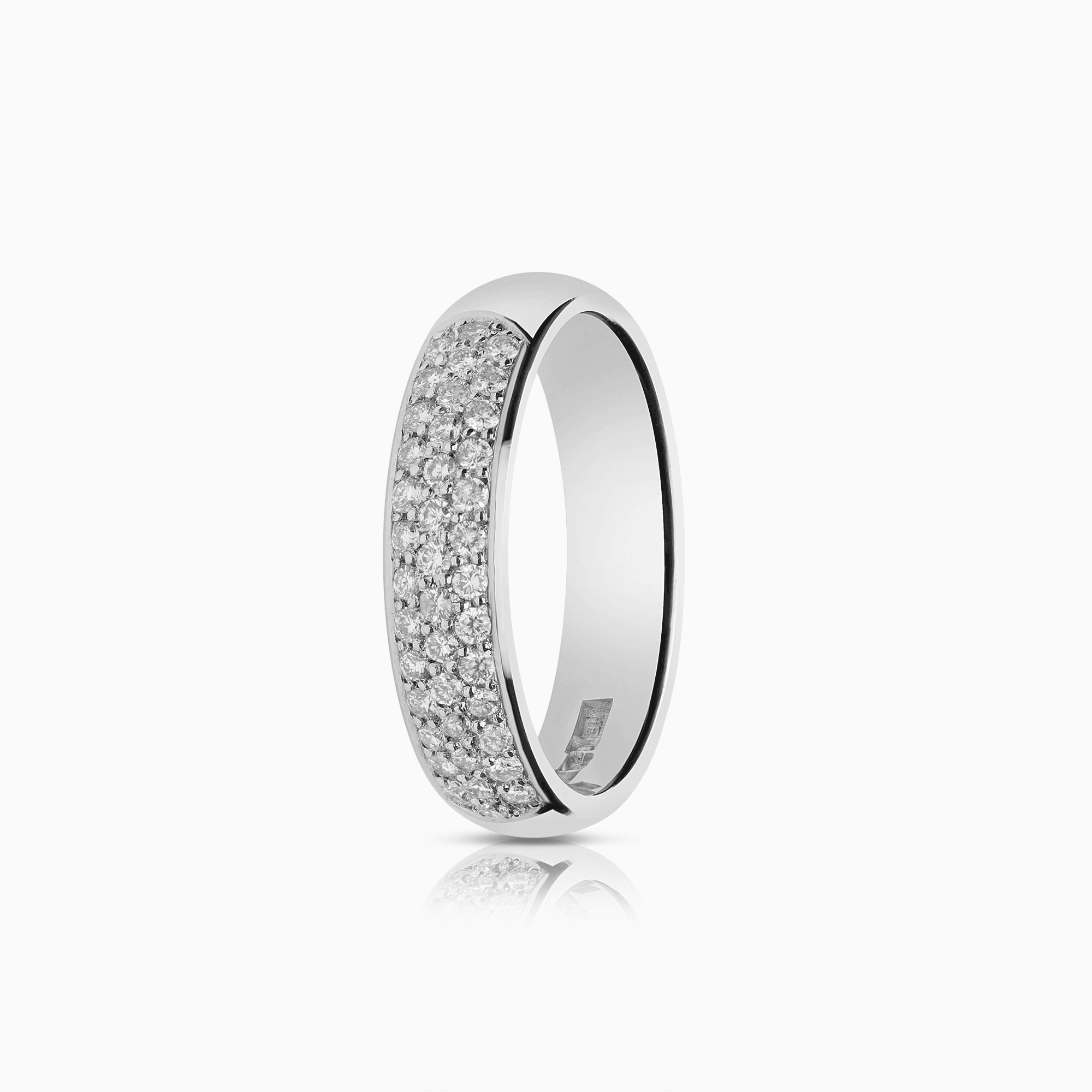 Diamantring pavé 0,40ct 18K vitguld