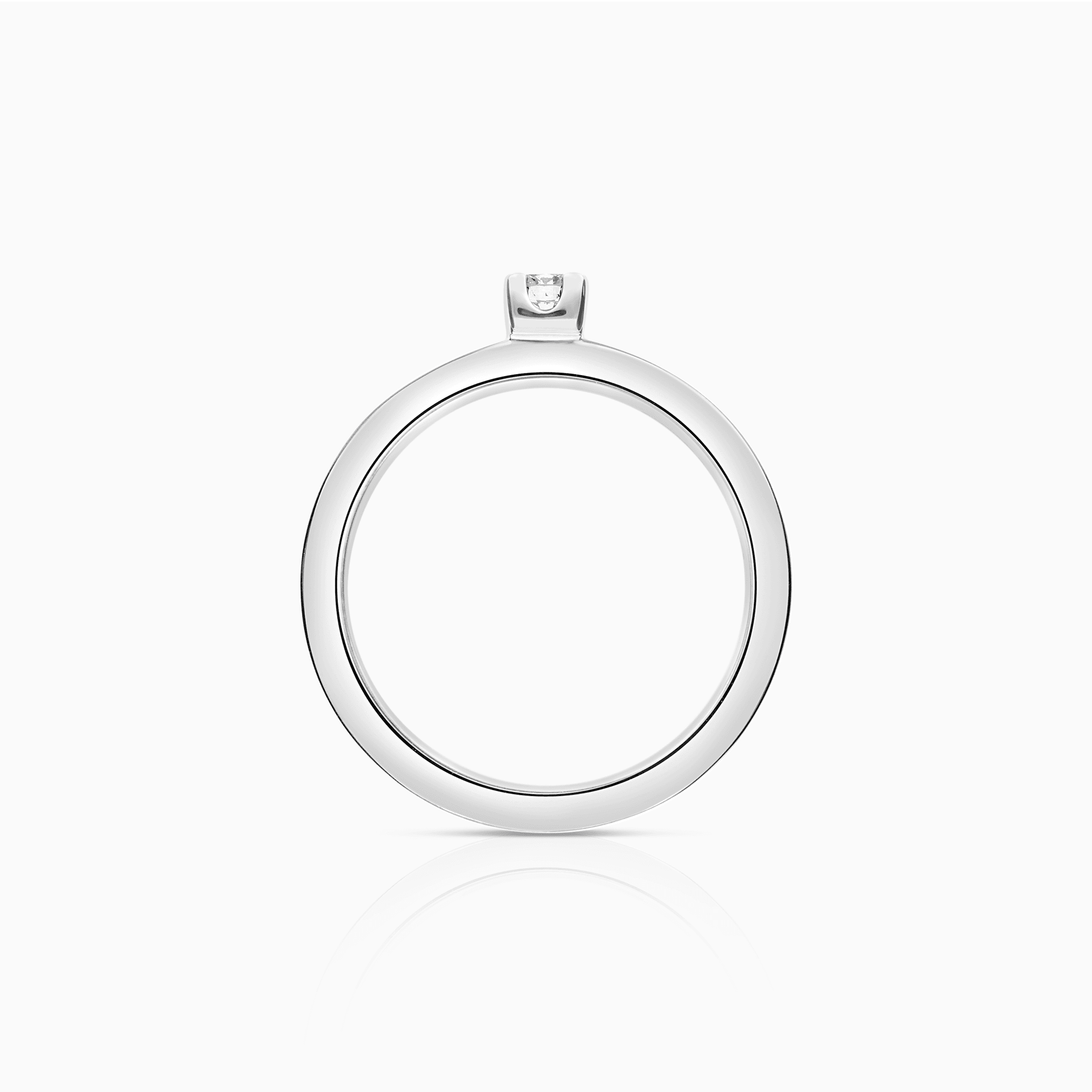 Solitärring 0,10ct 18K vitguld