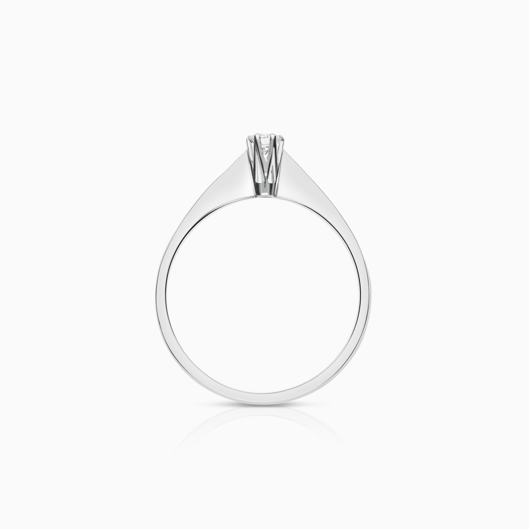 Solitärring 0,08ct 18K vitguld