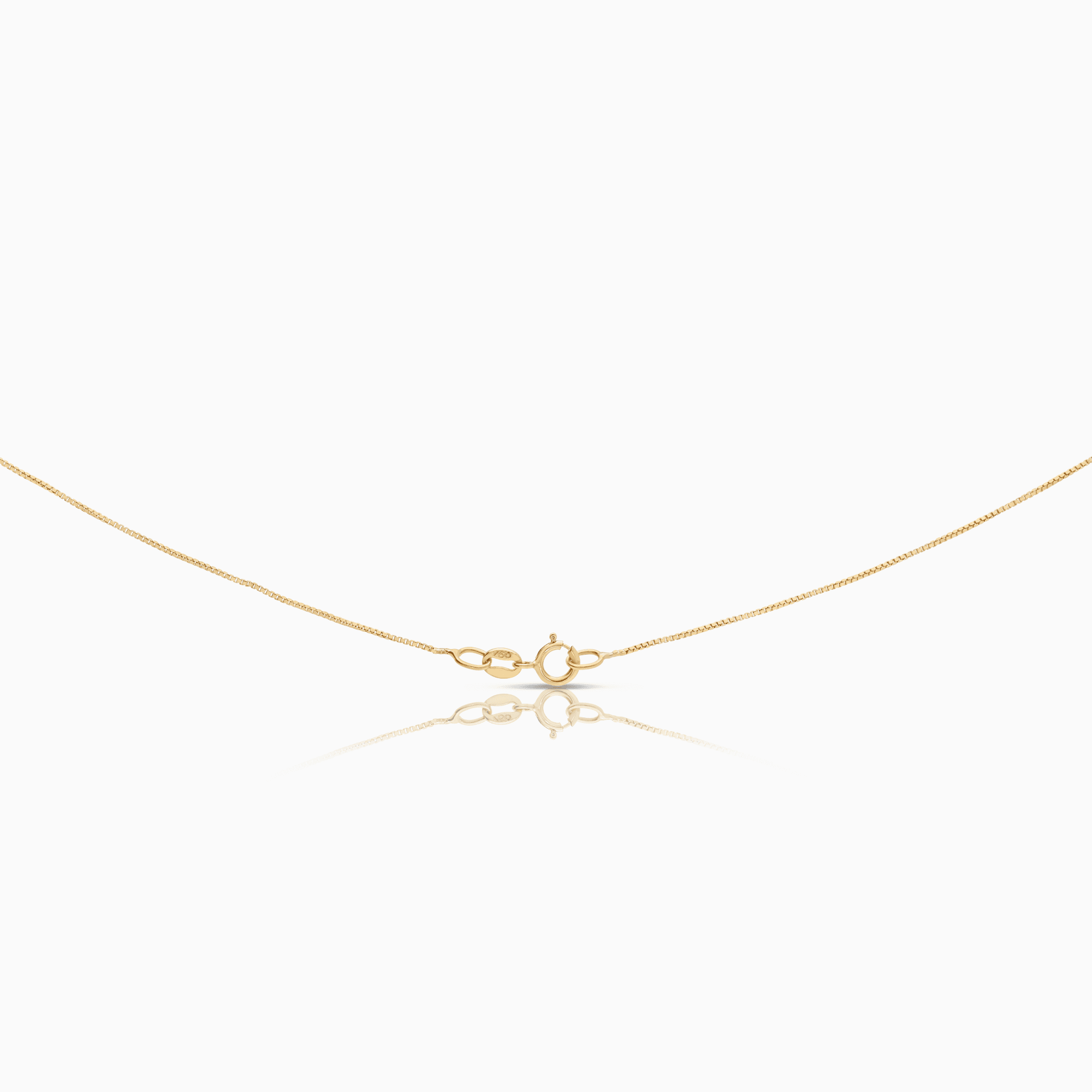 Gold necklace with heart pendant 3.02g 18K gold
