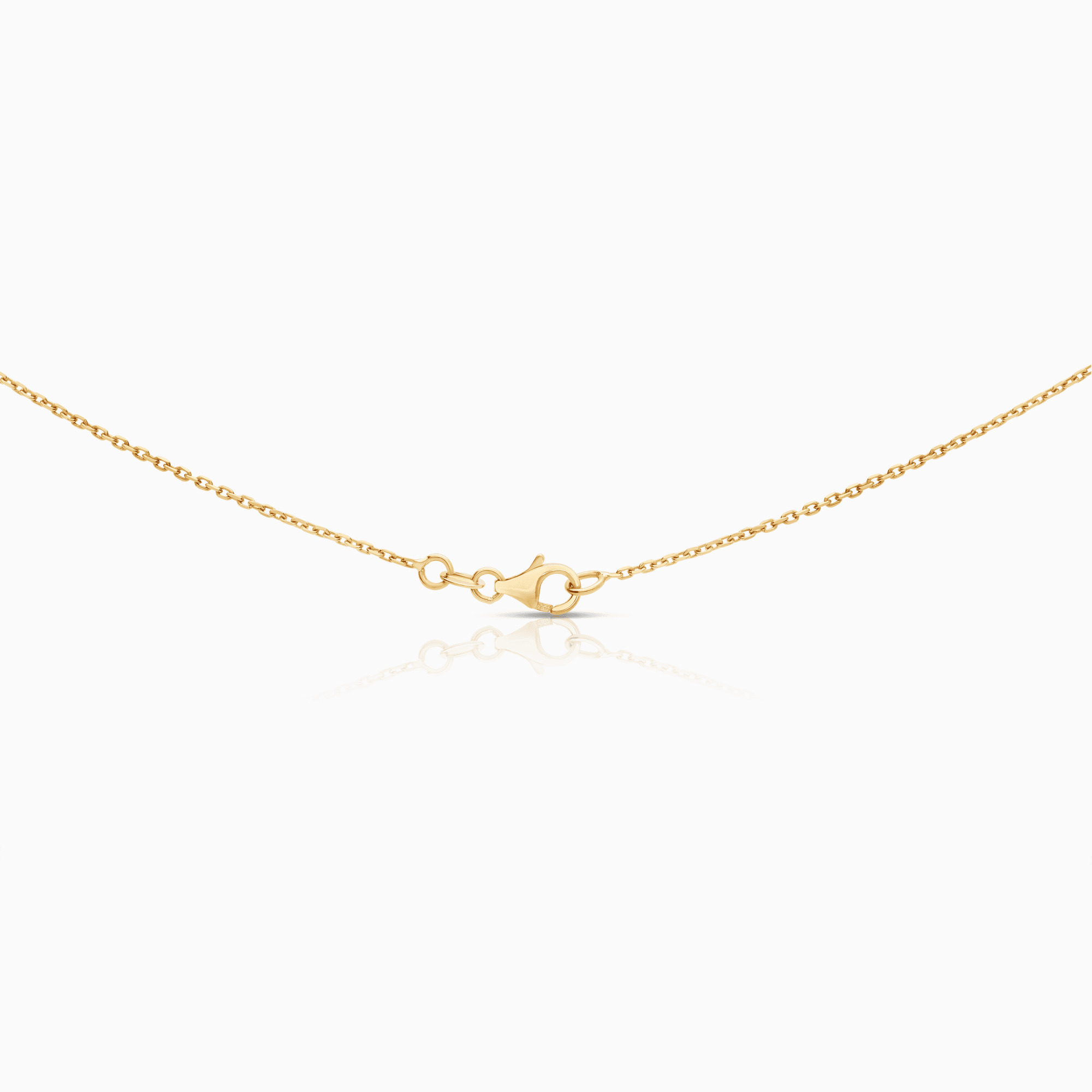 Necklace with cubic pendant 4.25g 18K gold