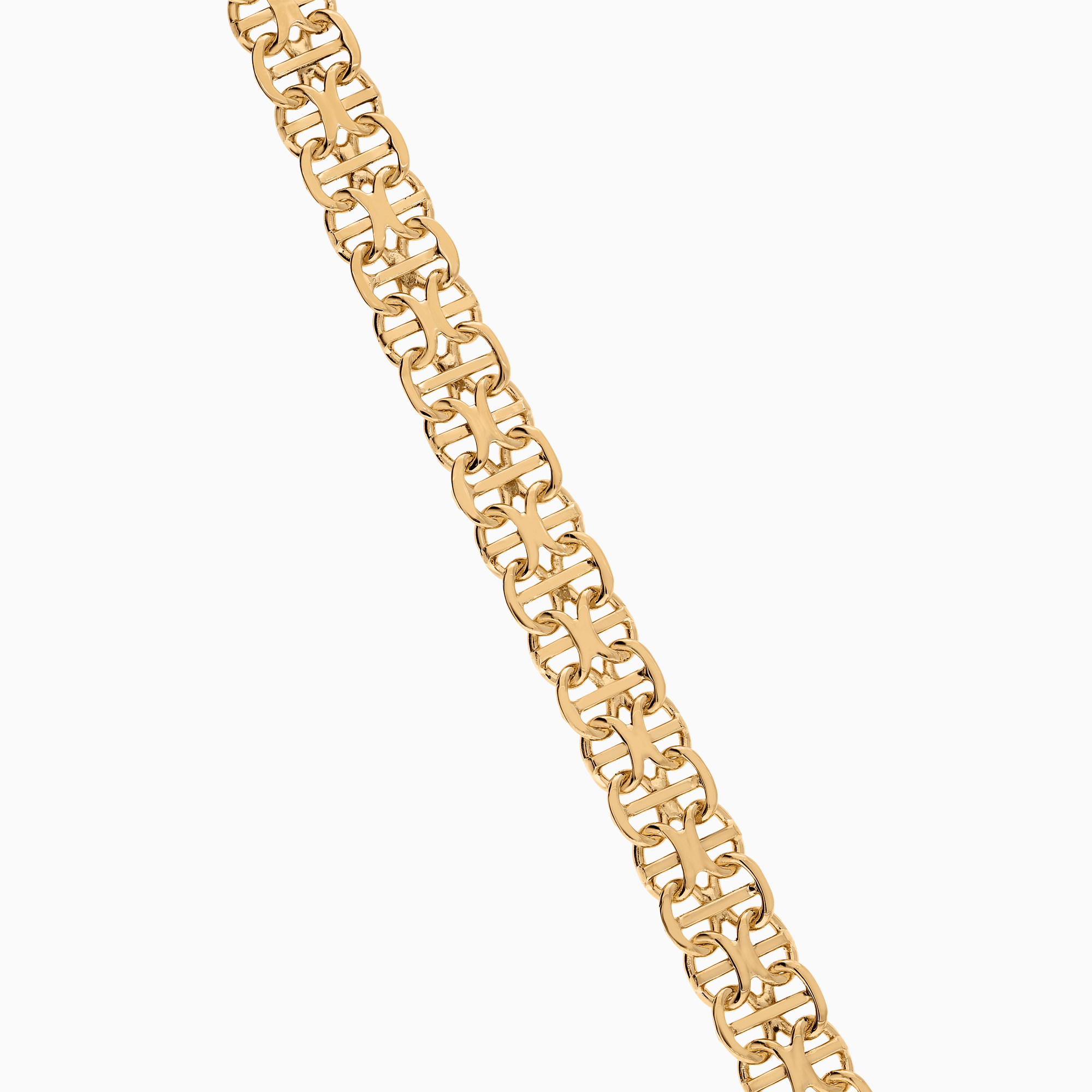 X-link bracelet with bar 17.79g 18K gold