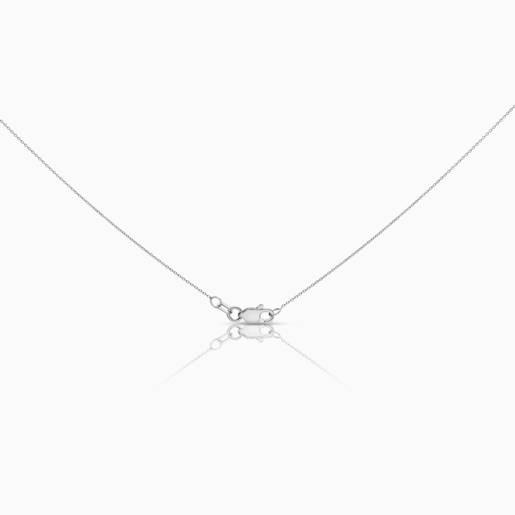 Halsband med diamanthänge 0,12ct 18K vitguld