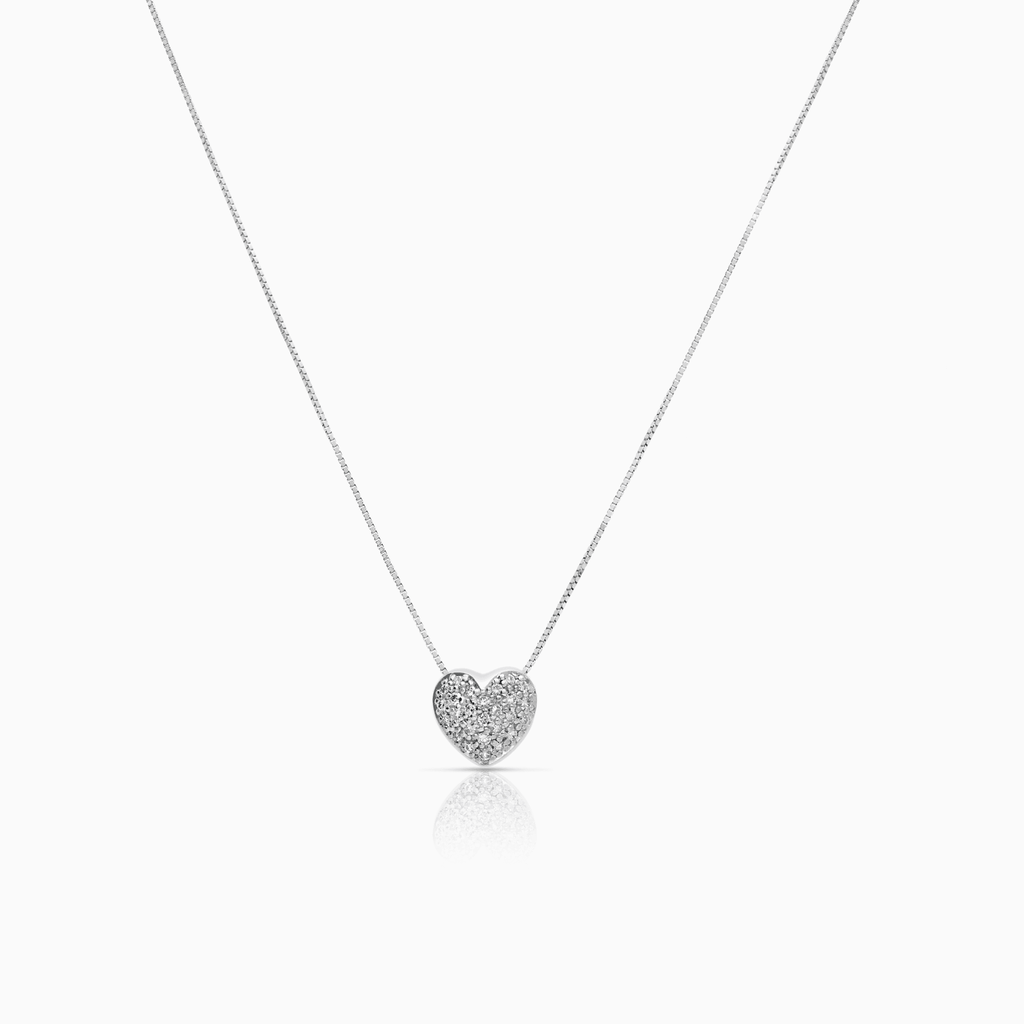 Halsband med diamanthänge 0,26ct 18K vitguld