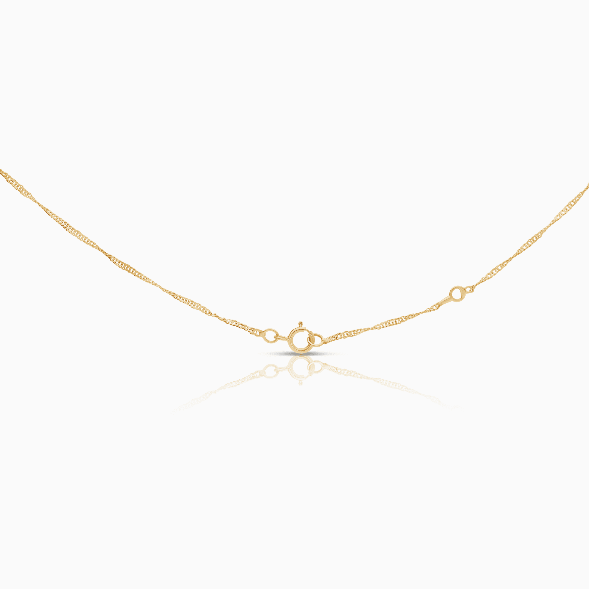Necklace with diamond pendant 0.05ct 18K gold