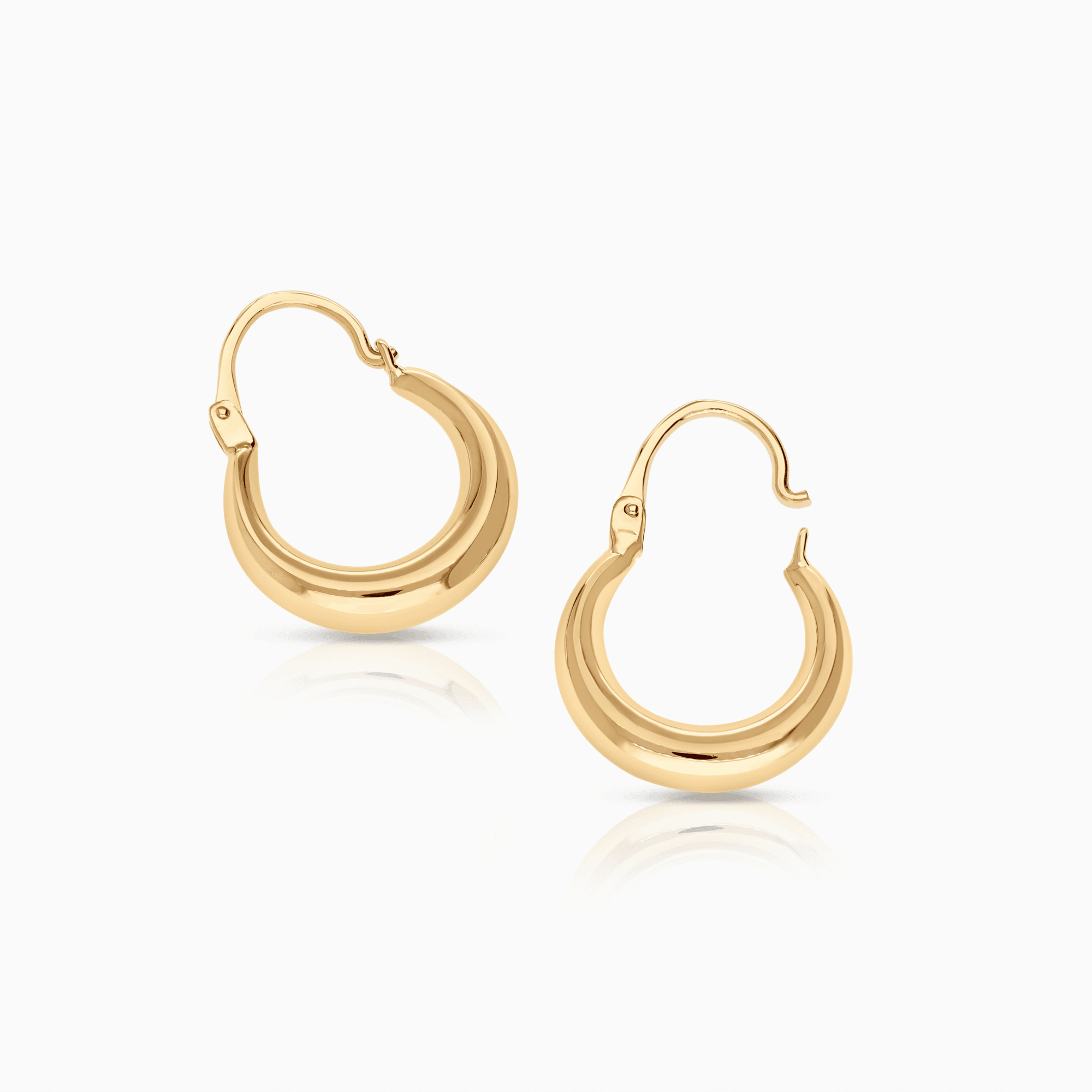 Gold hoop earrings 1.44g 18K gold