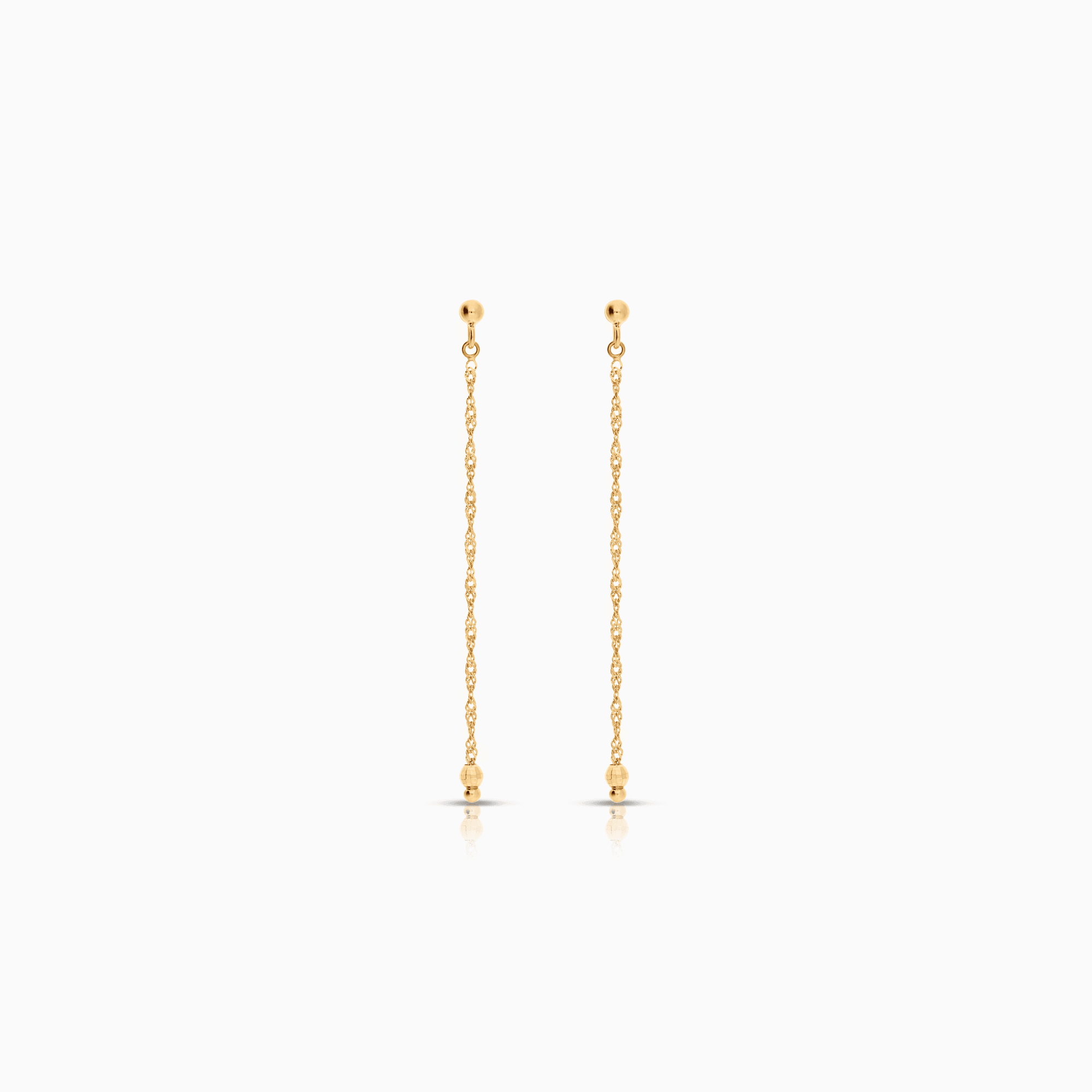Gold earrings 1.22g 18K gold