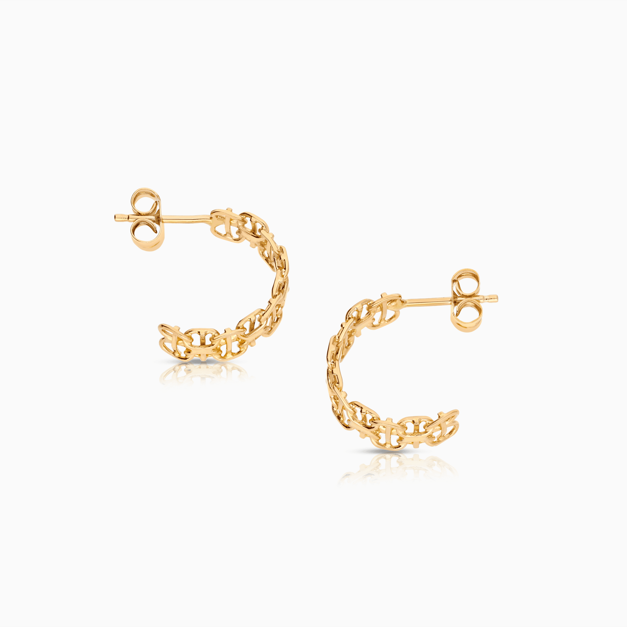X-link earrings 1.02g 18K gold
