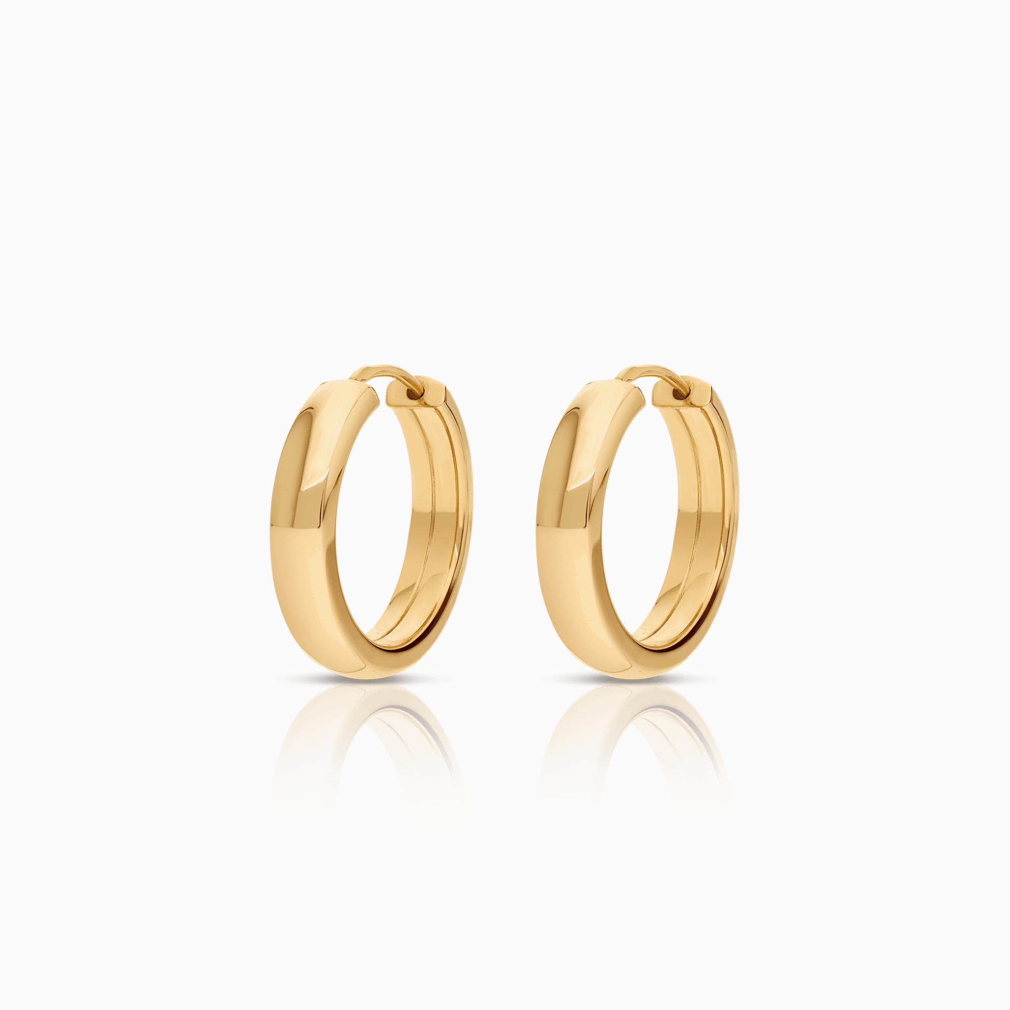 Gold hoop earrings 2.96g 18K gold