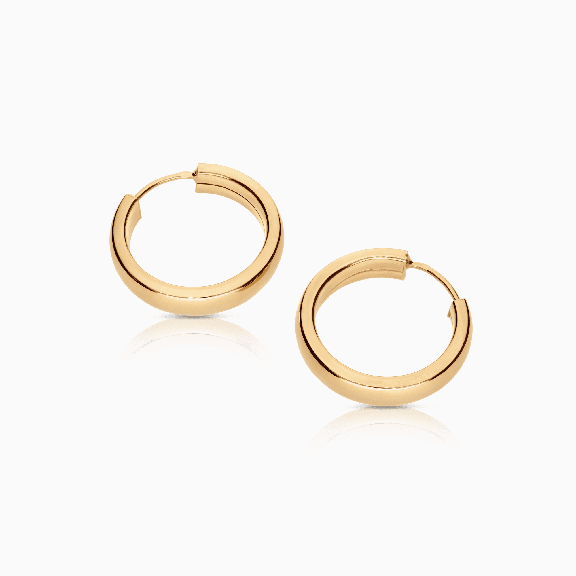 Gold hoop earrings 2.96g 18K gold