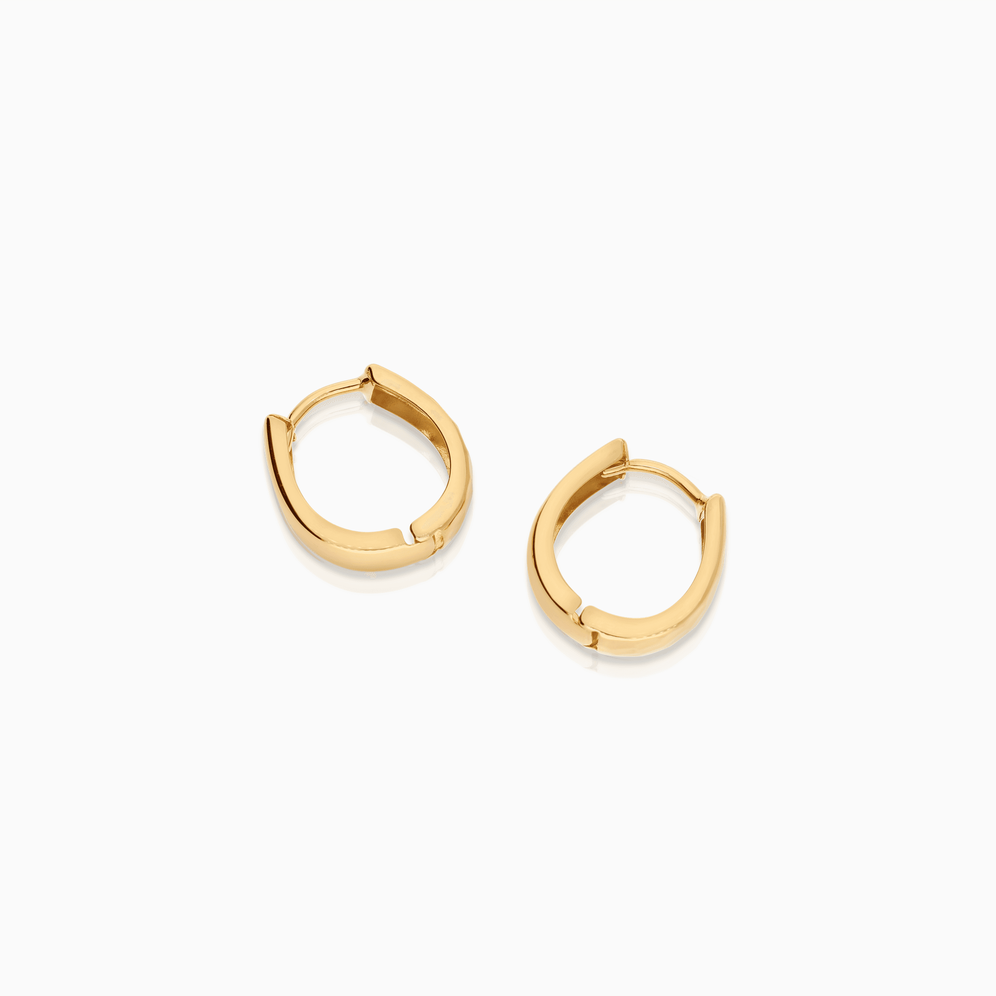 Gold hoop earrings 1.11g 18K gold