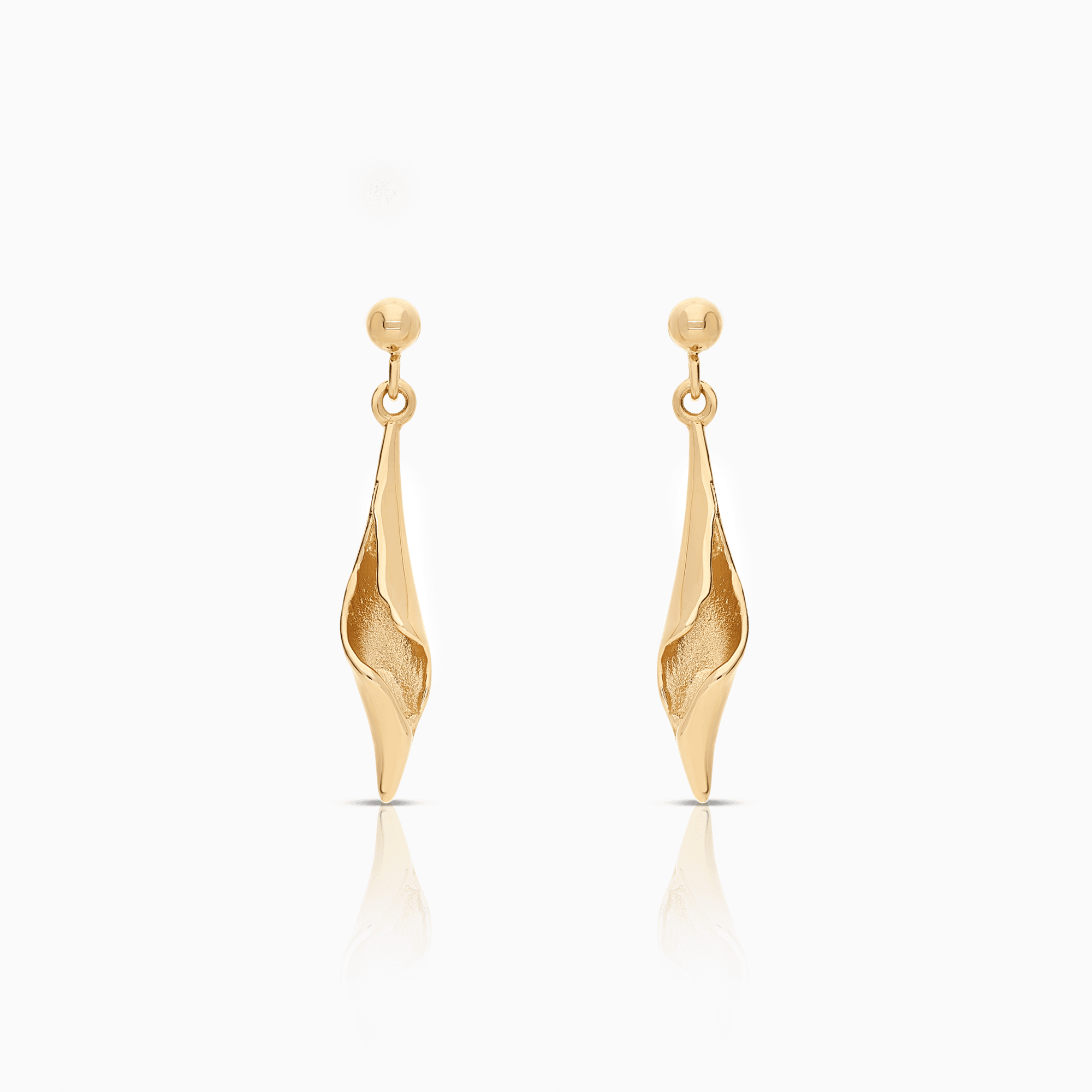 Gold earrings 2.46g 18K gold