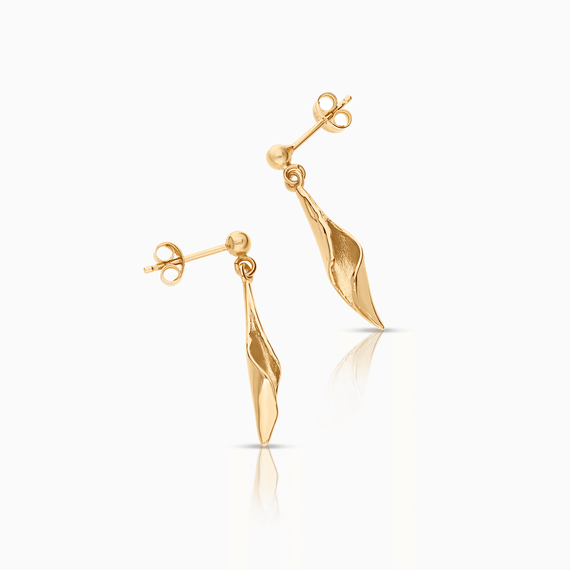 Gold earrings 2.46g 18K gold