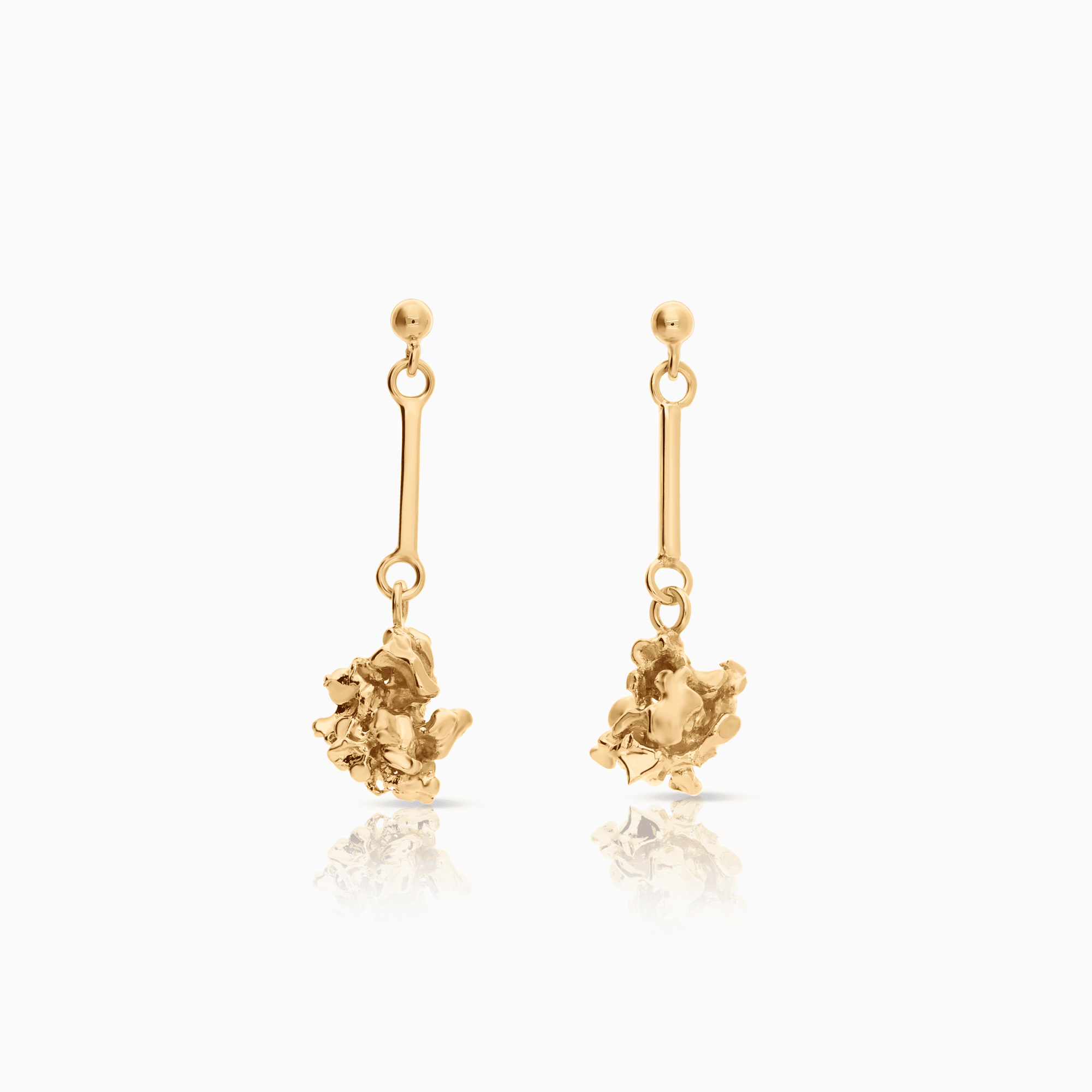 Gold earrings 6.68g 18K gold