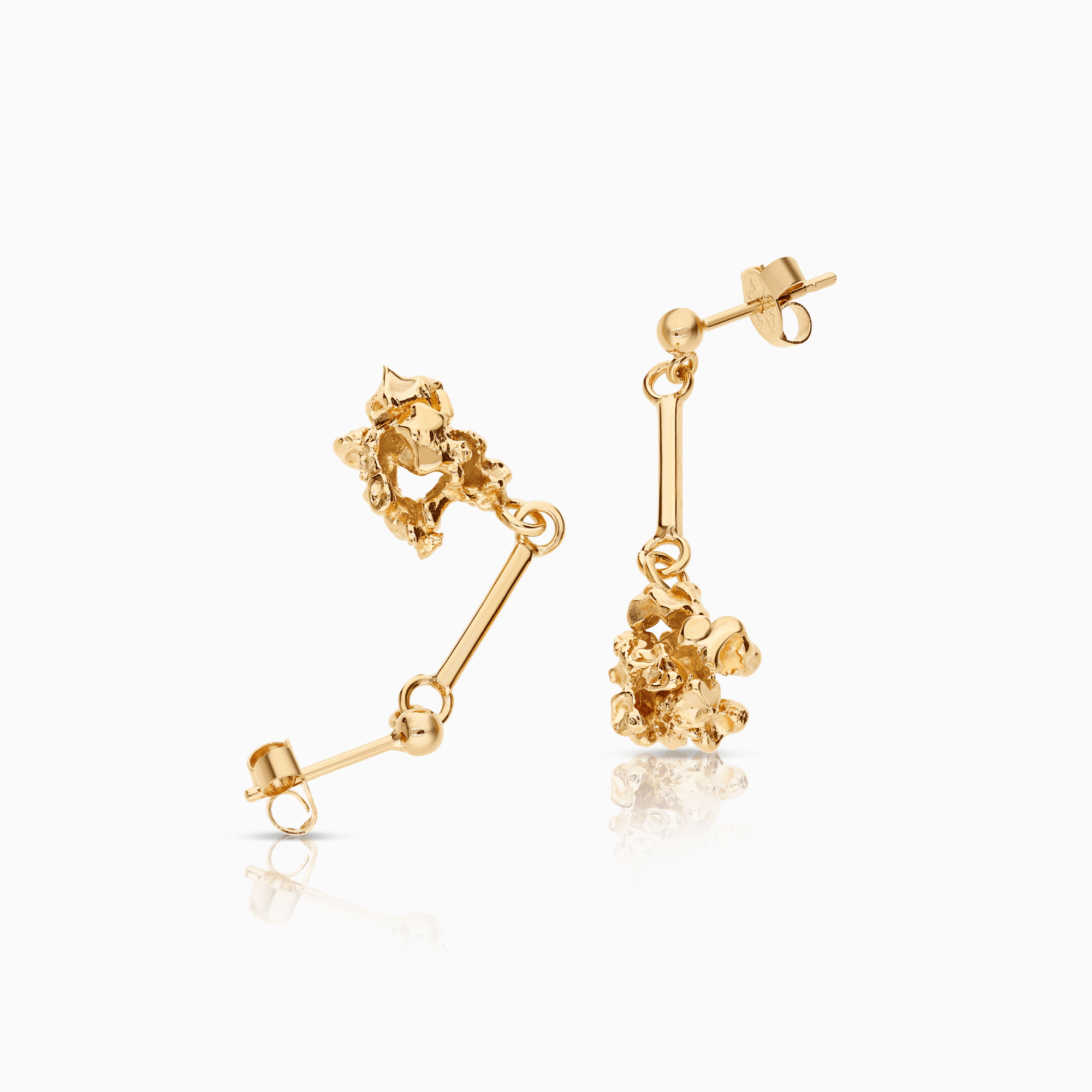 Gold earrings 6.68g 18K gold