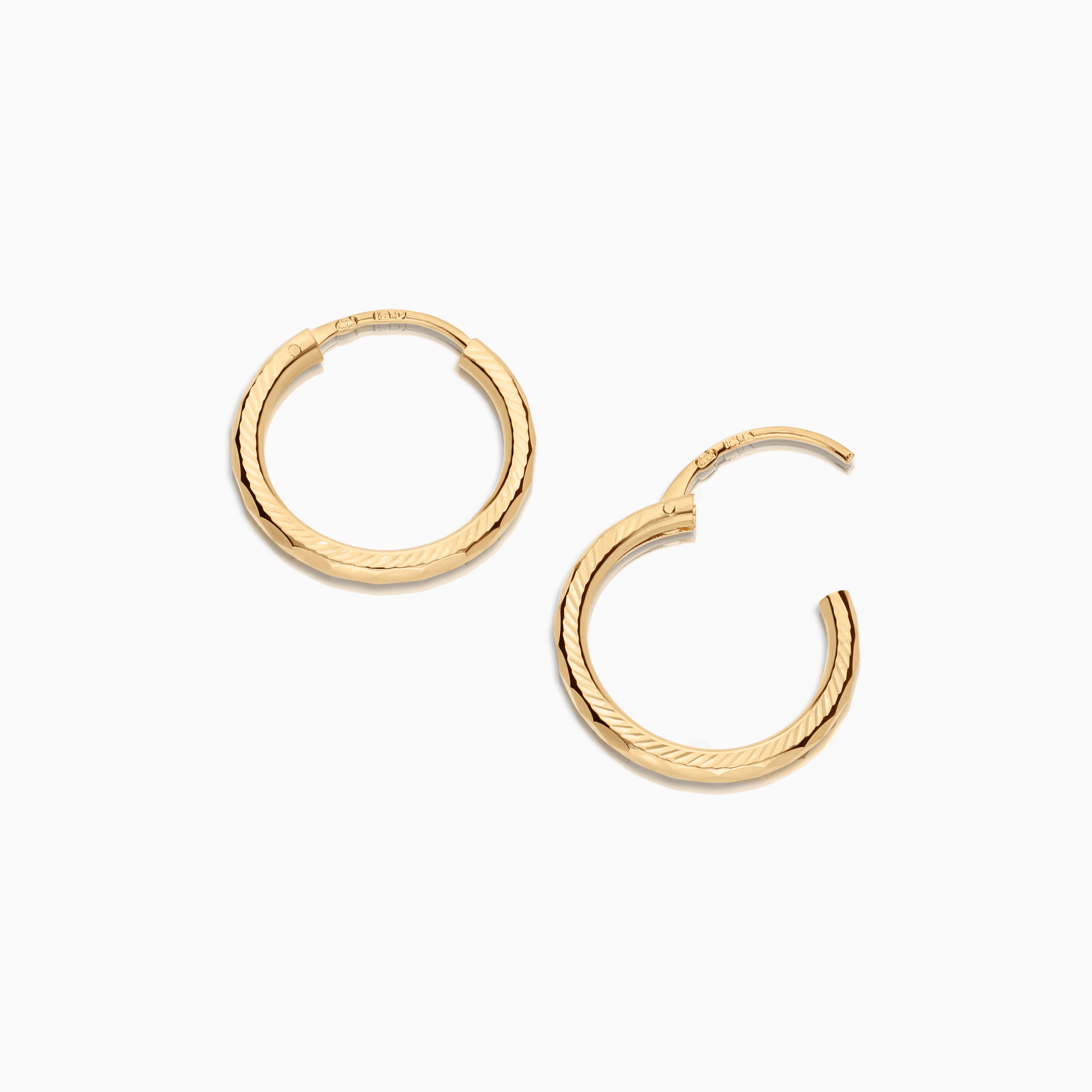 Gold Earrings Hoops 0.82g 18K Gold