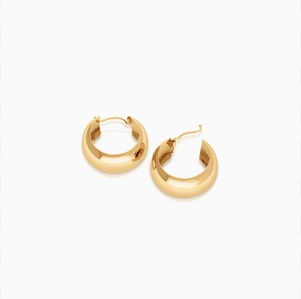 Gold hoop earrings 3.64g 18K gold