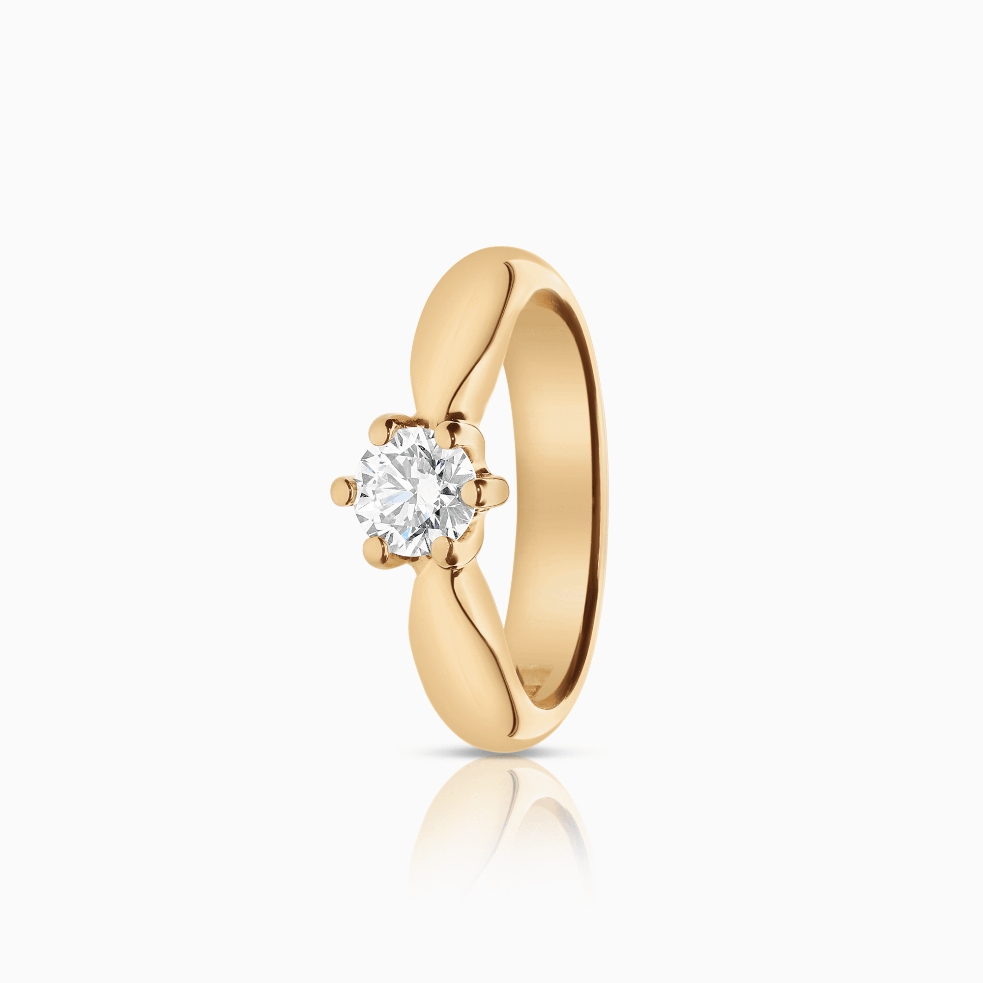 Solitärring 0,50ct 18K gull IGI sertifikat