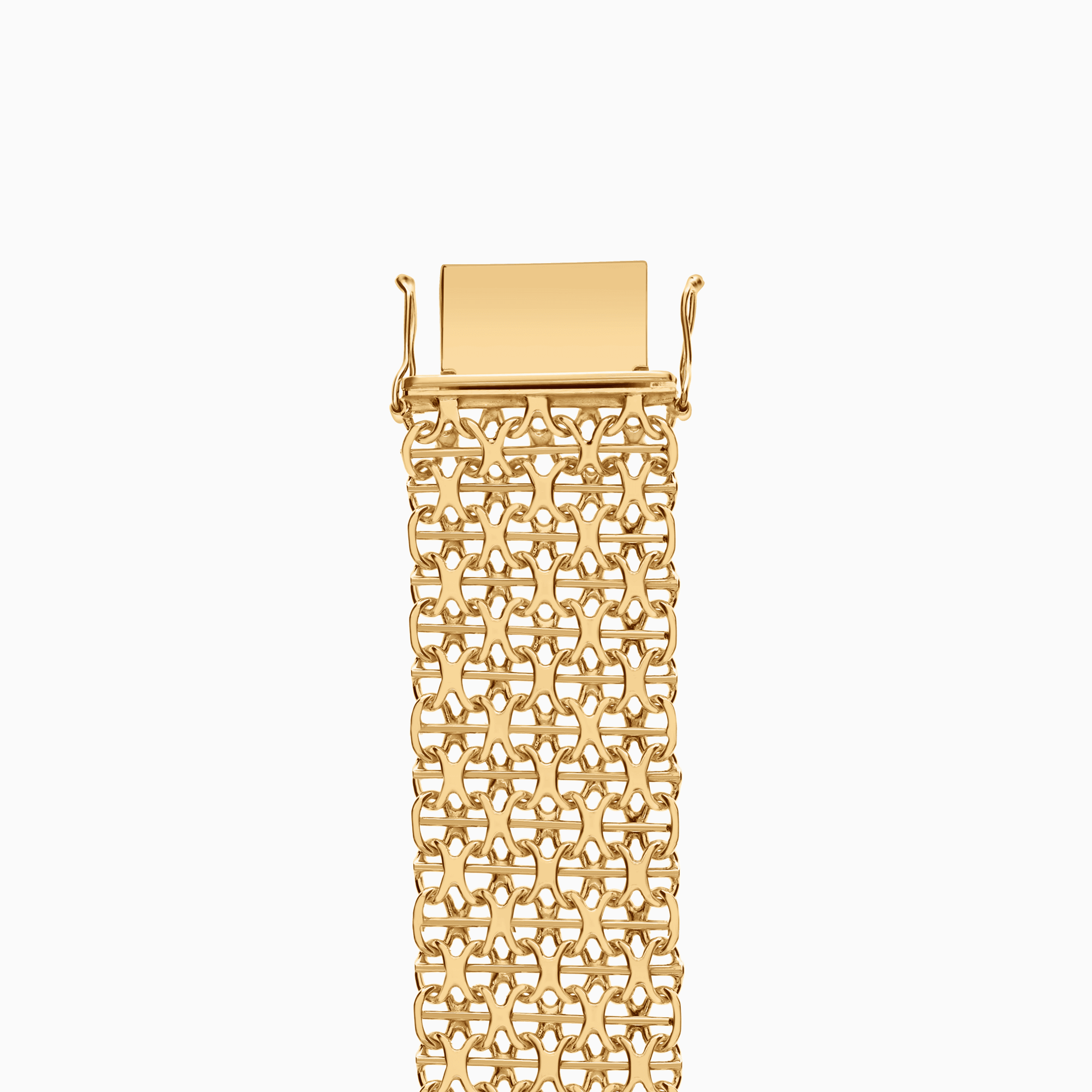 X-länk armband med diamant 35,39g 18K gulguld