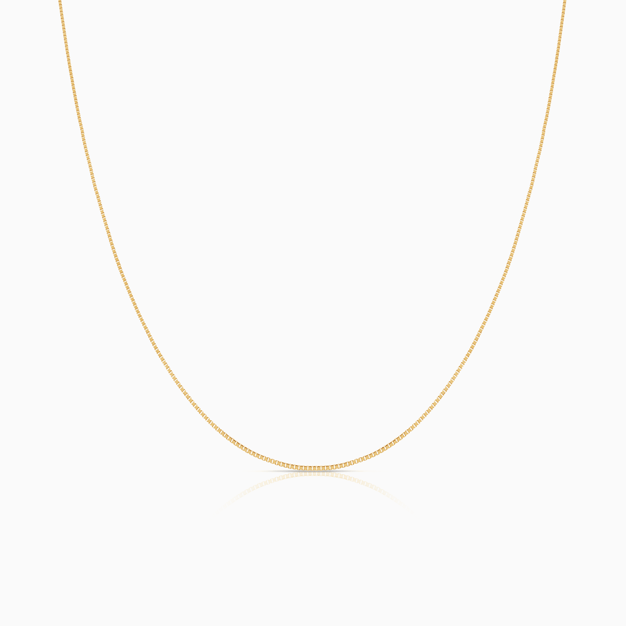 Box chain 50cm 18K gold