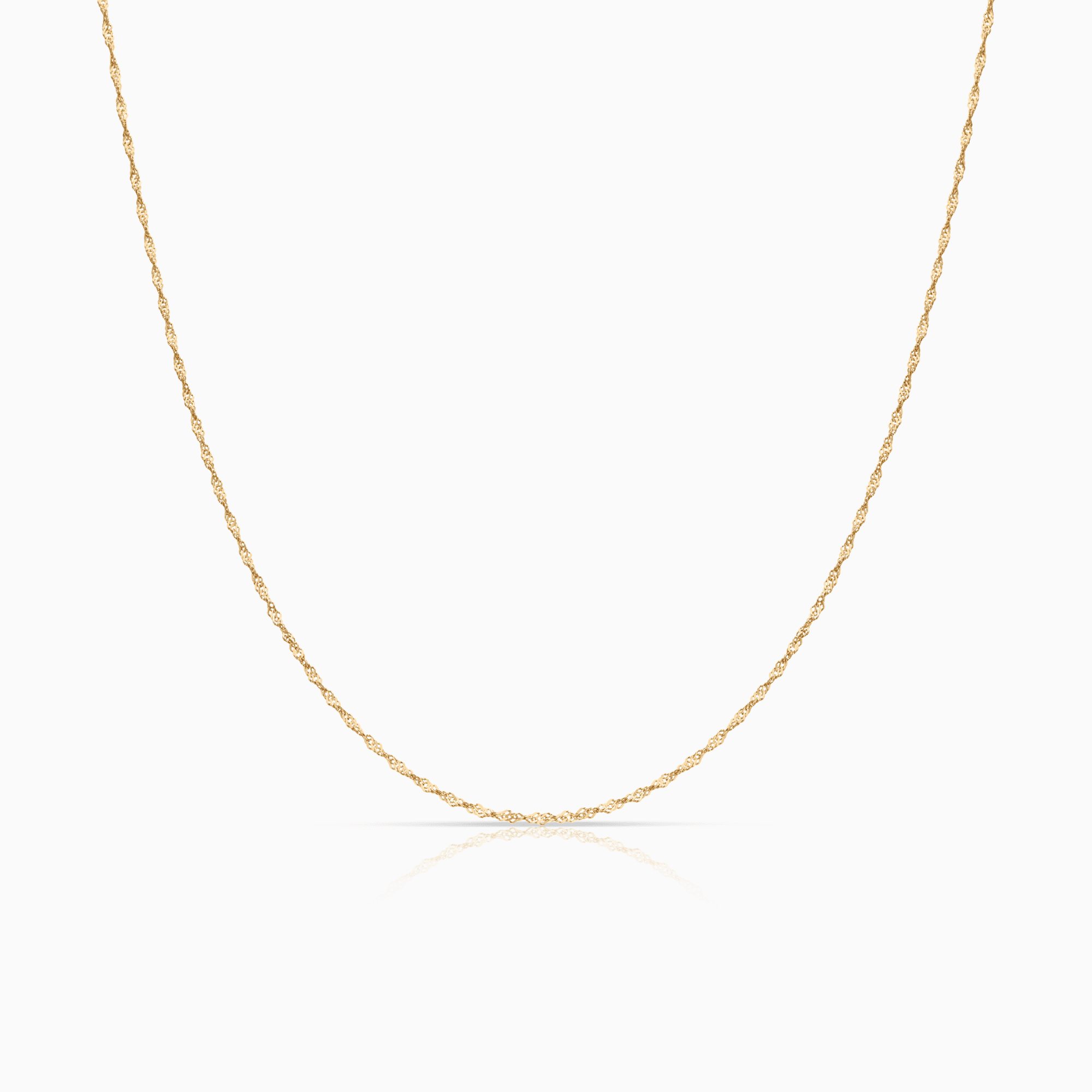 Singapore chain 42.5cm 18K gold