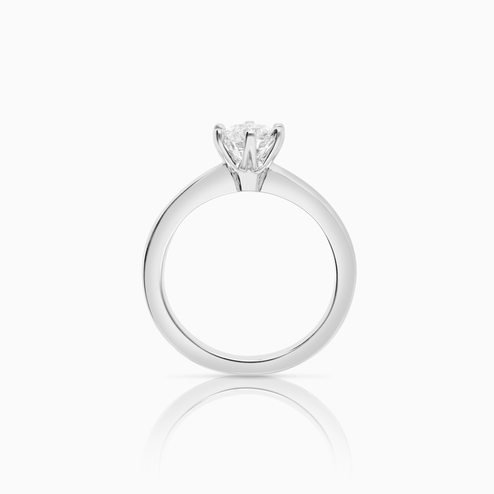 Solitärring 0,75ct 18K vitguld