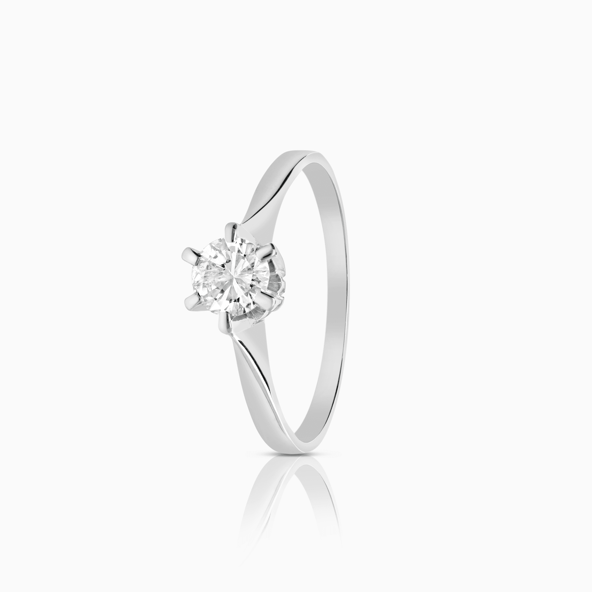 Solitärring 0,54ct 18K vitguld
