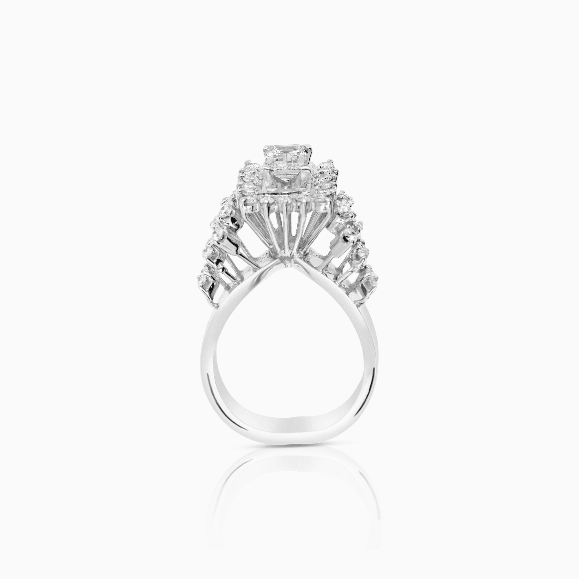 Diamantring 1,67ct vitguld