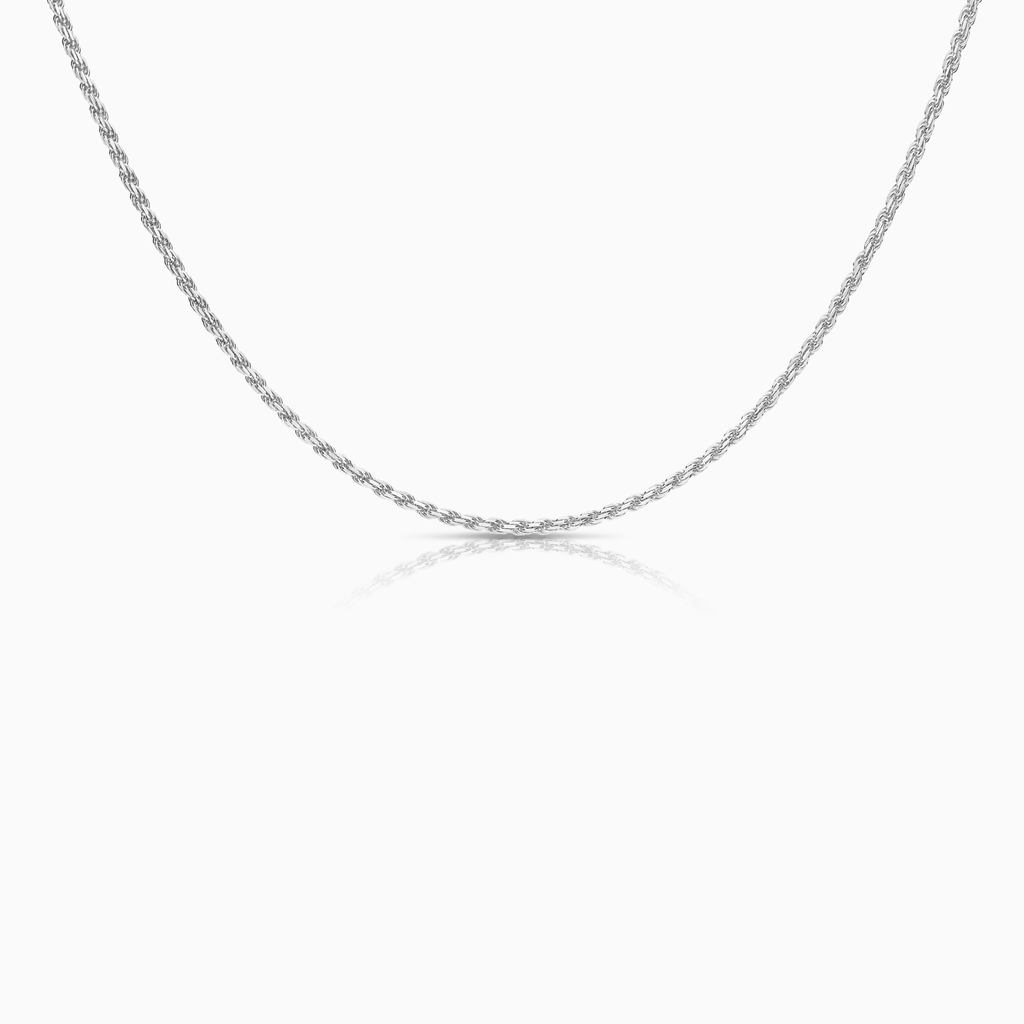 Rope Necklace 8.70g 18K White Gold
