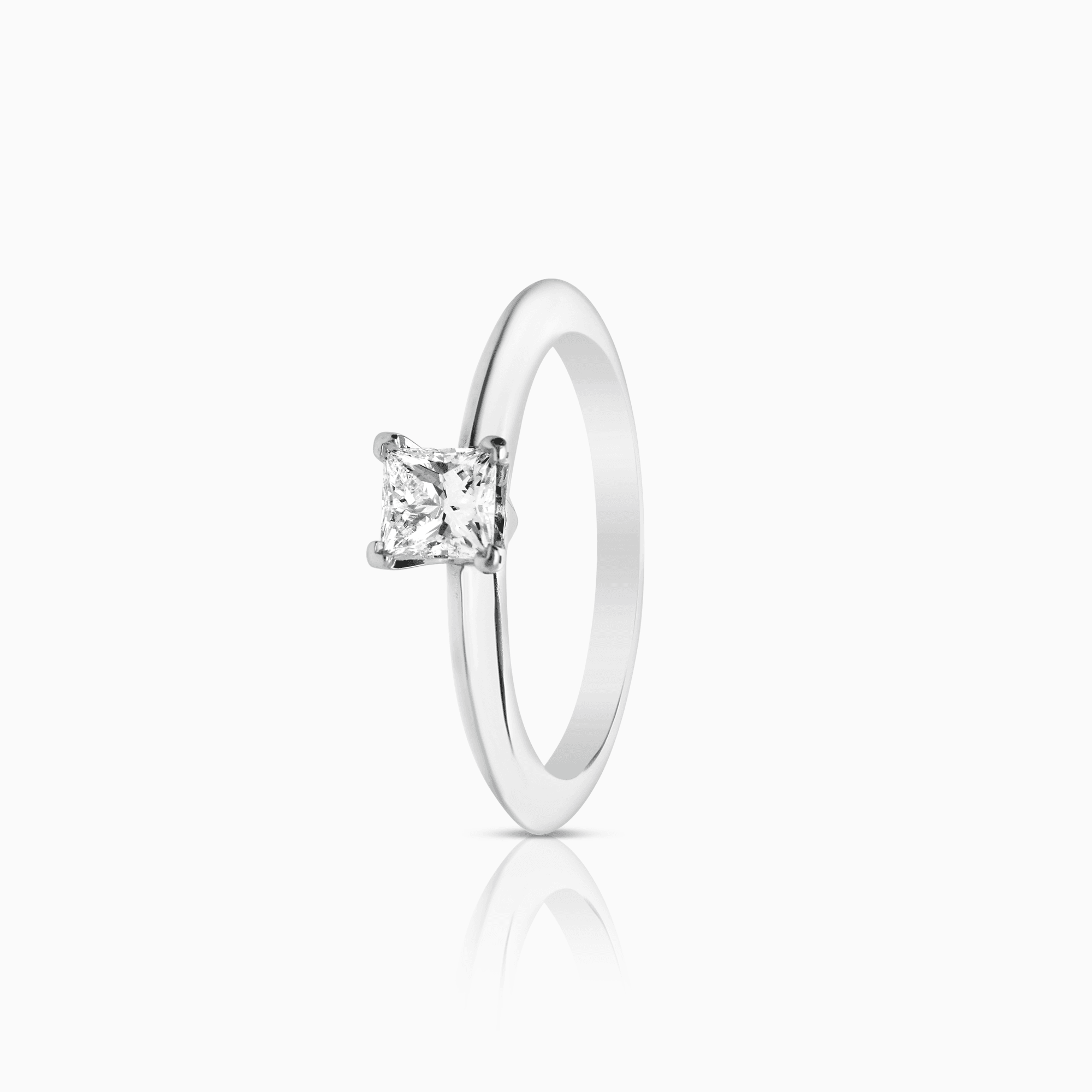 Tiffany & Co solitärring princess 0,38ct pt950