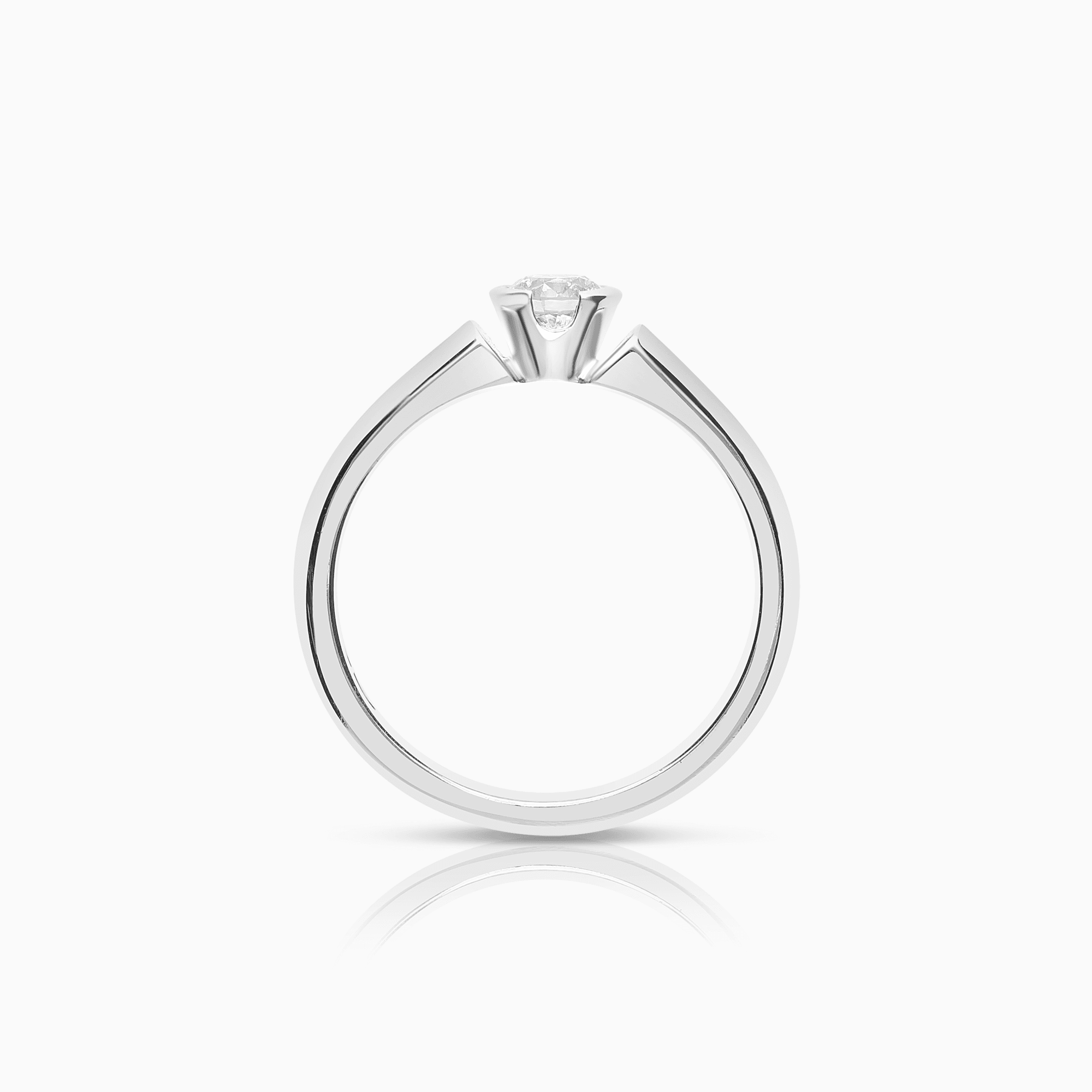 Enstensring 0,30ct 18K vitguld