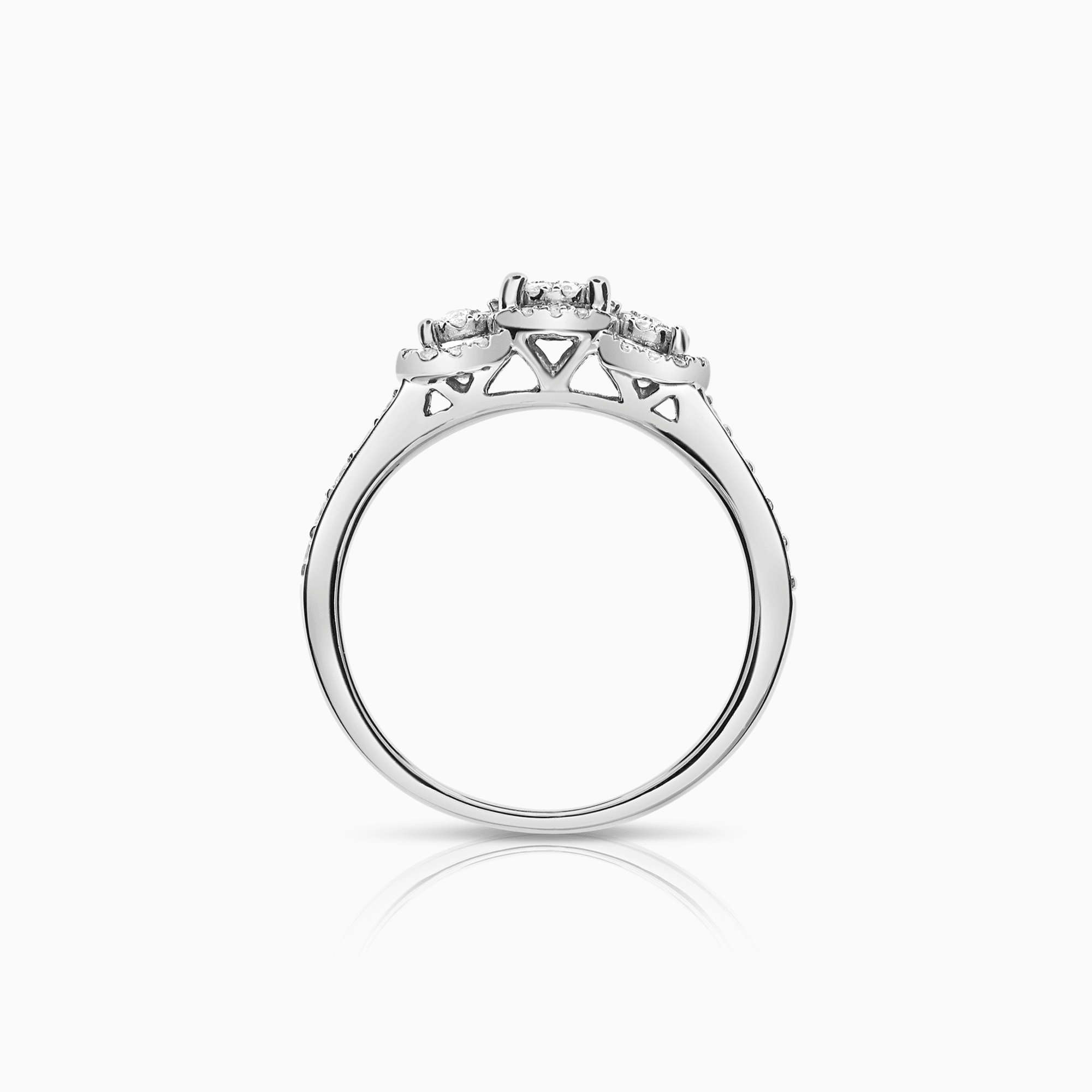 Diamantring 0,42ct 18K vitguld