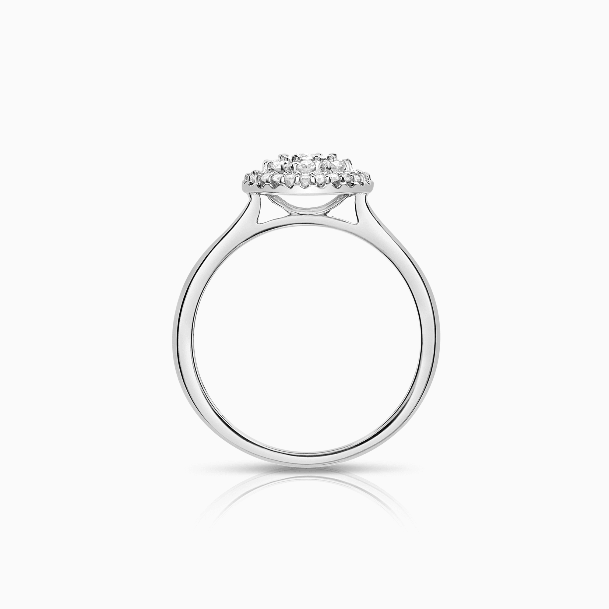Haloring 0,21ct 18K vitguld