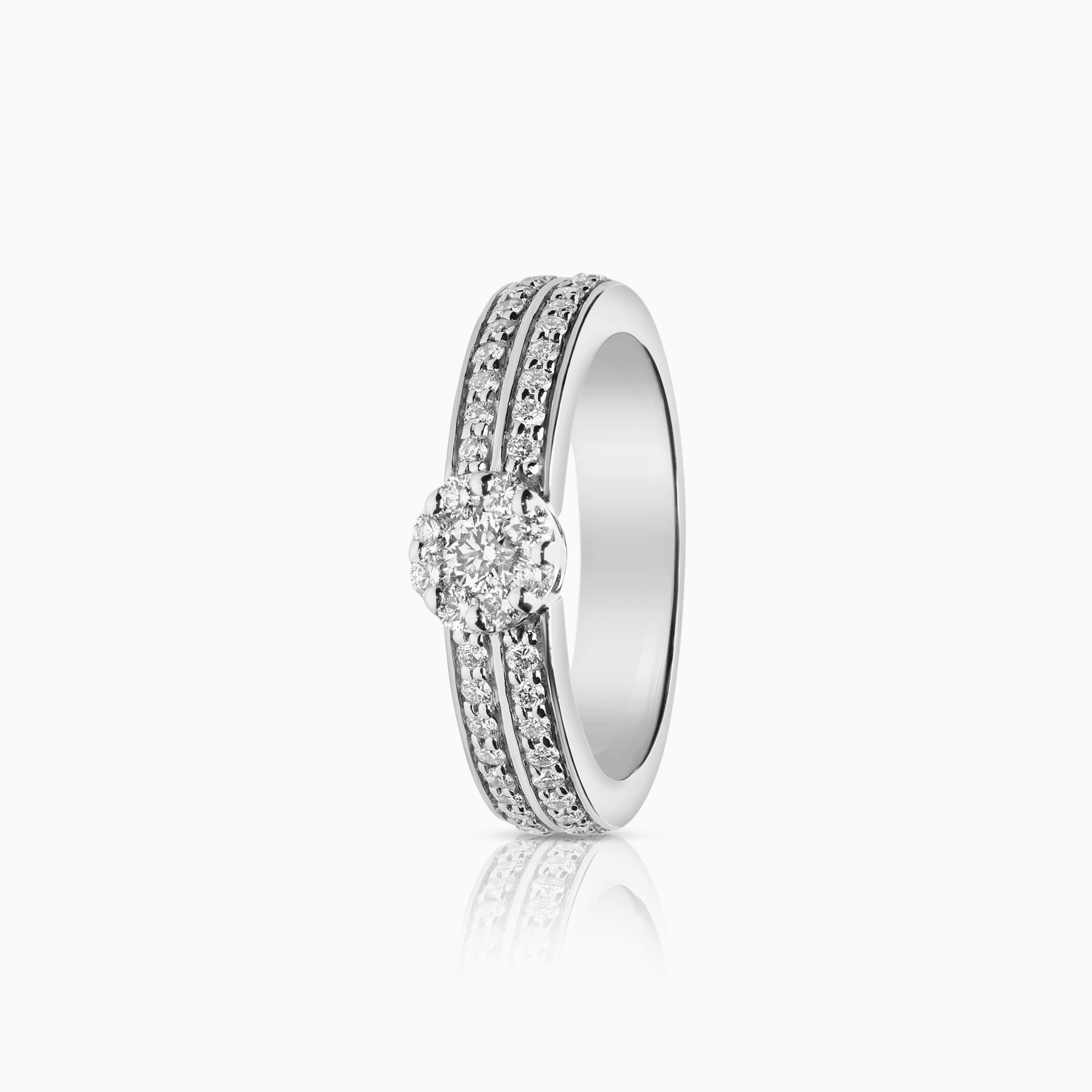 Haloring 0,61ct 18K vitguld