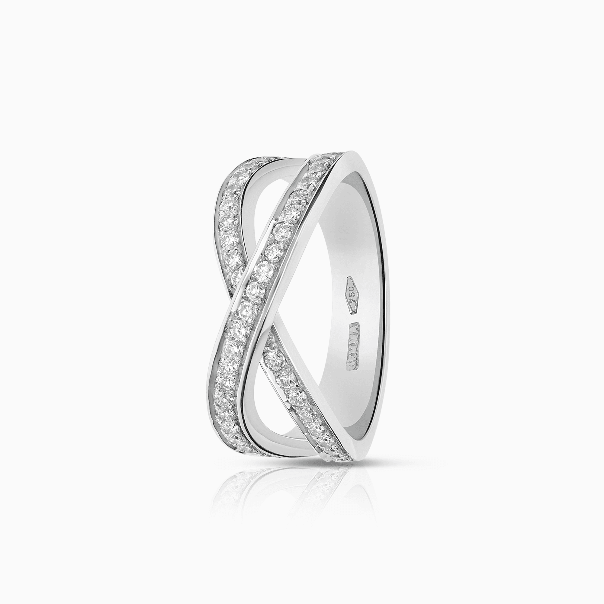 Diamantring 0,55ct 18K vitguld