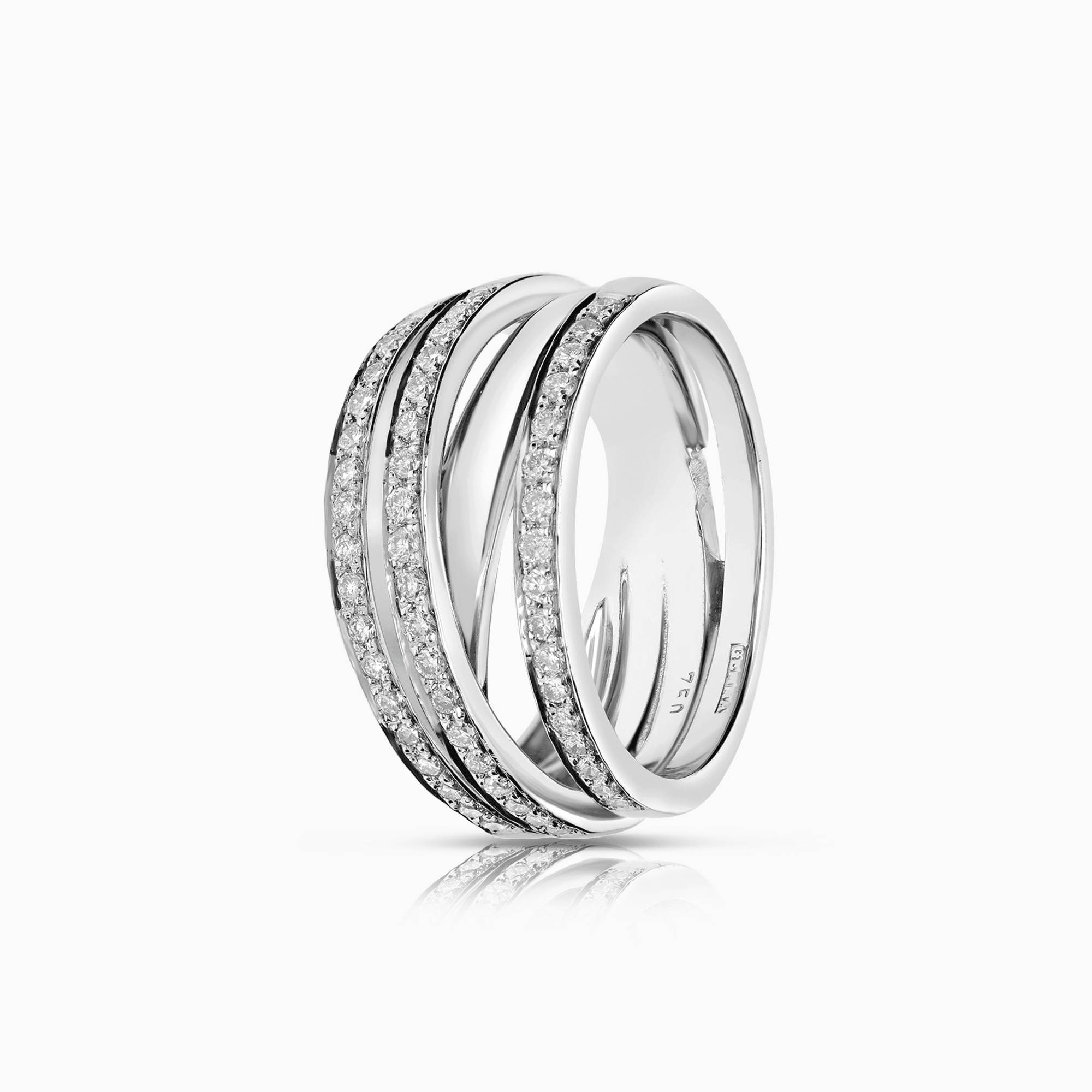 Diamantring 0,65ct 18K vitguld