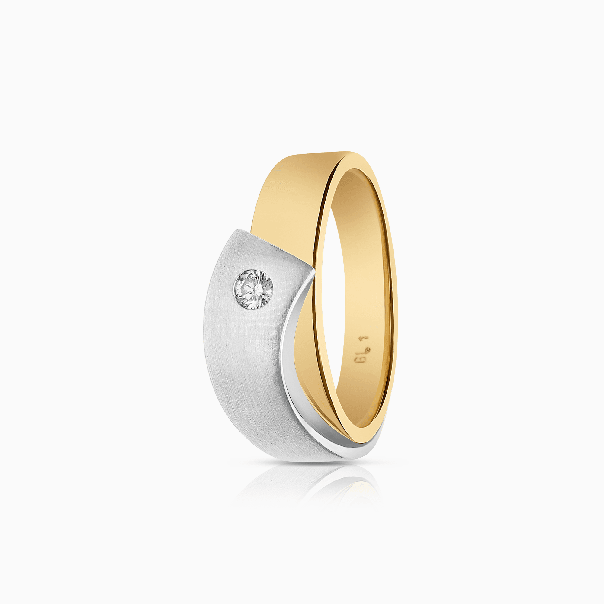Diamantring 0,10ct 18K guld