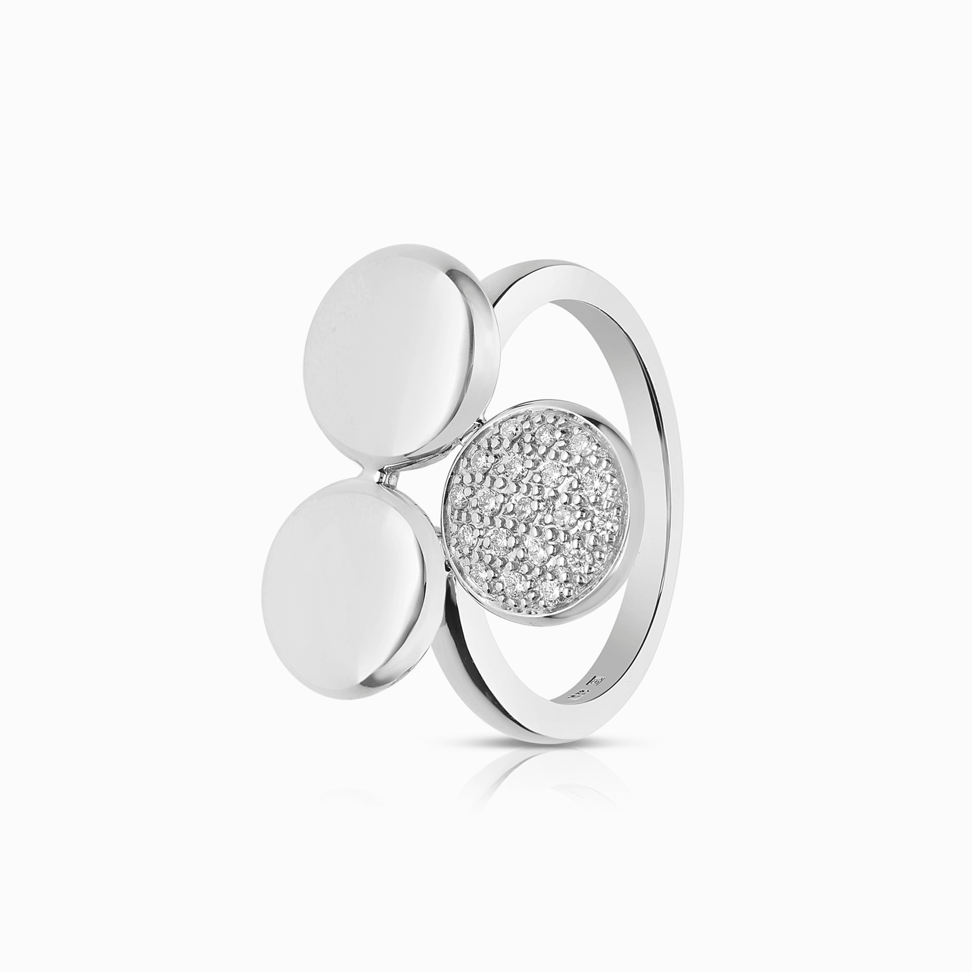 Diamantring 0,12ct 18K vitguld