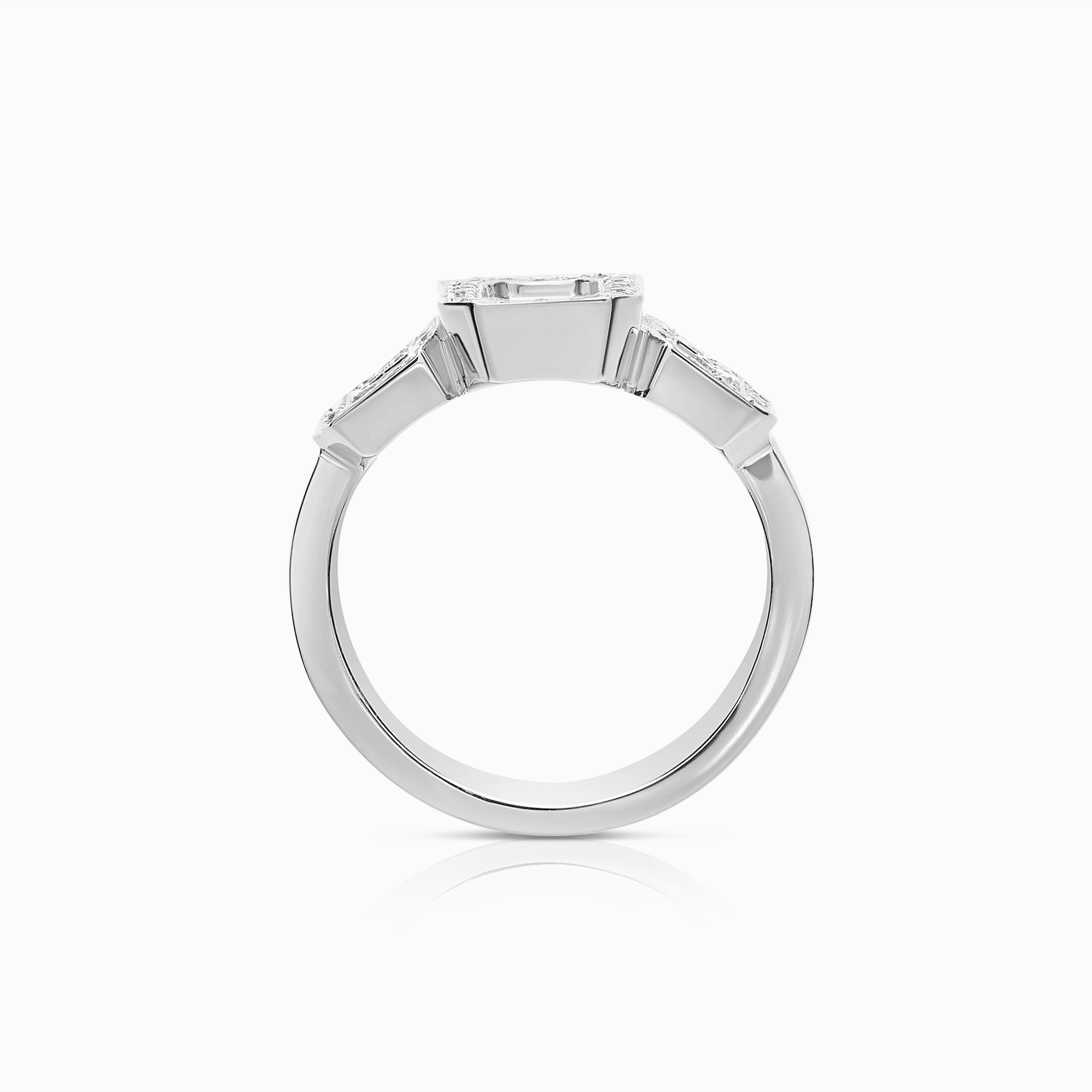 Diamantring 0,75ct 18K vitguld