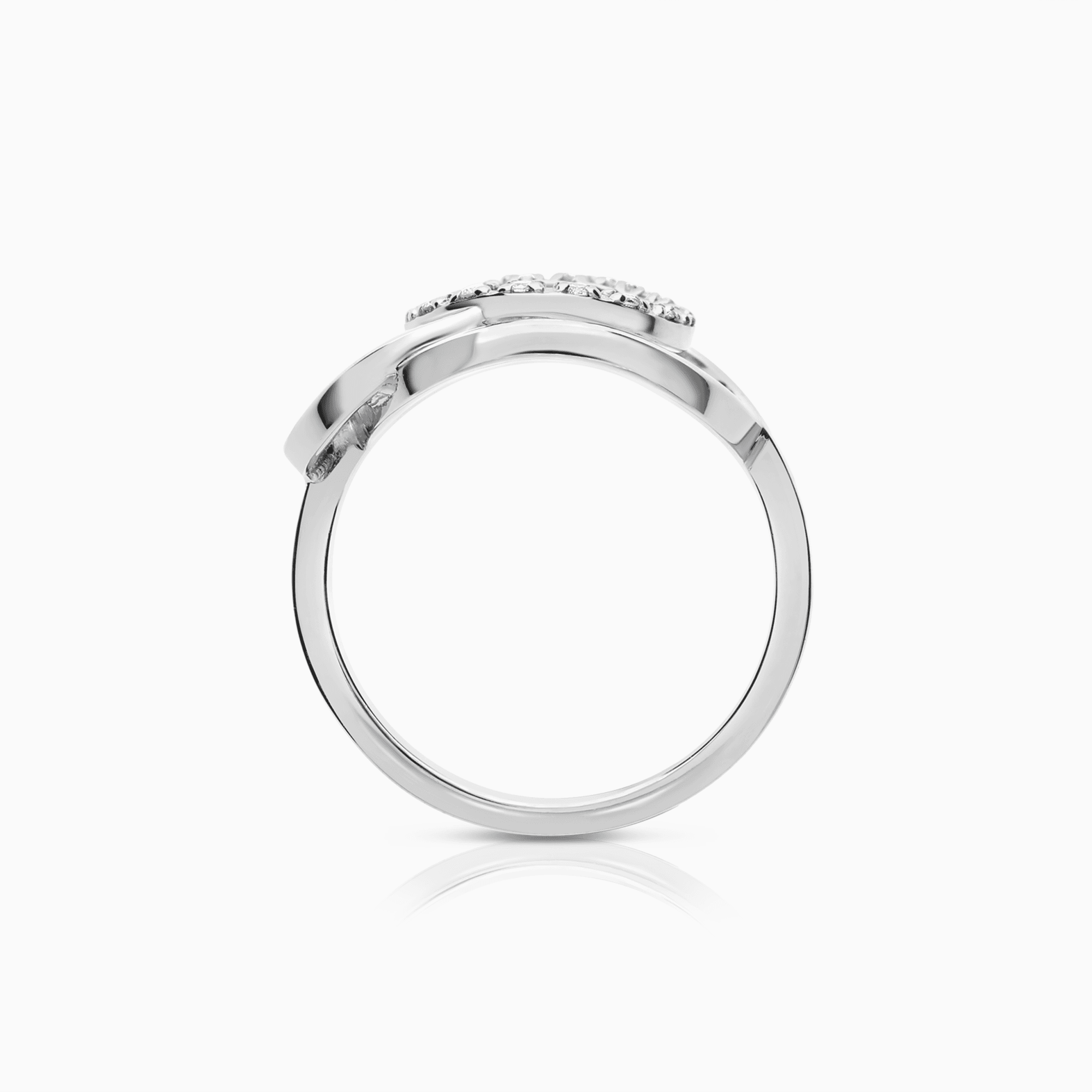 Diamond ring 0.12ct 18K white gold